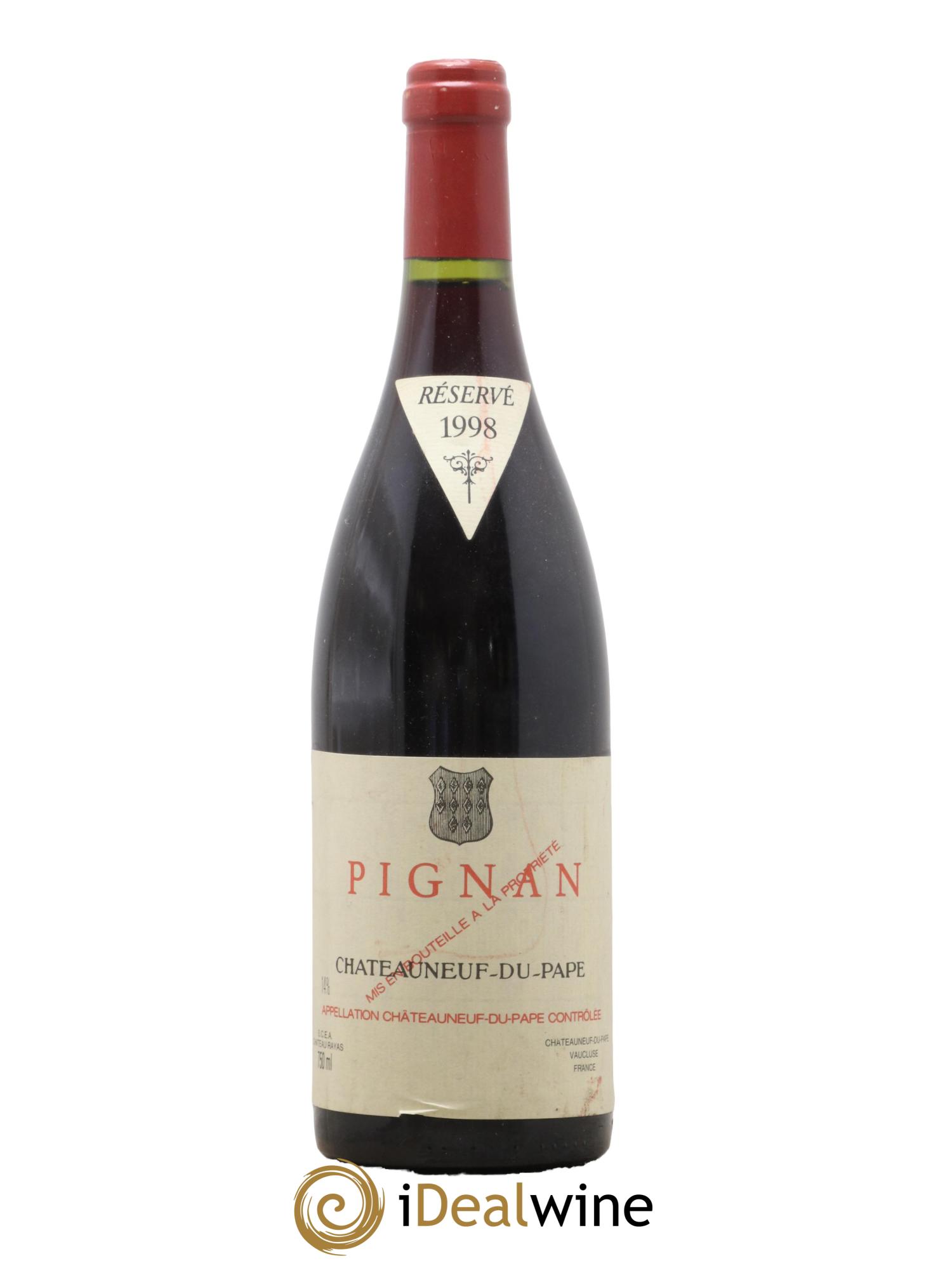 Châteauneuf-du-Pape Pignan Emmanuel Reynaud 1998 - Posten von 1 Flasche - 0