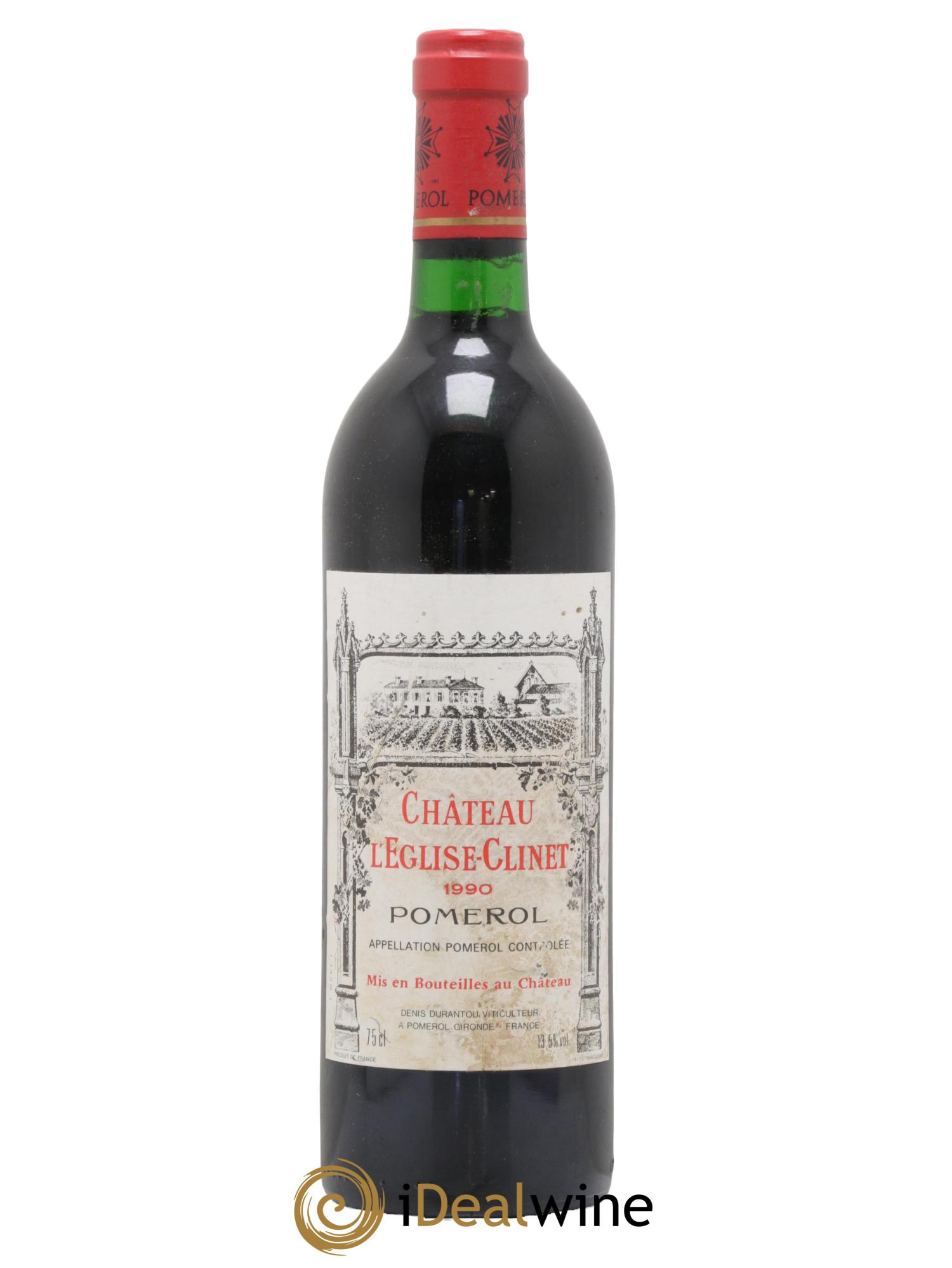Château l' Église Clinet 1990 - Lot de 1 bouteille - 0