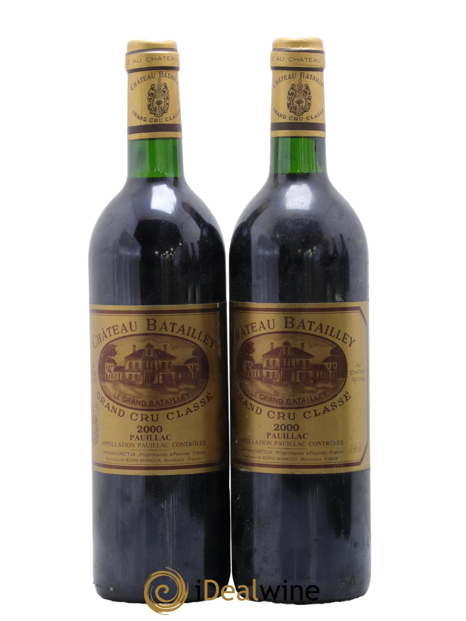 Château Batailley 5ème Grand Cru Classé 2000 - Lot of 2 bottles - 0