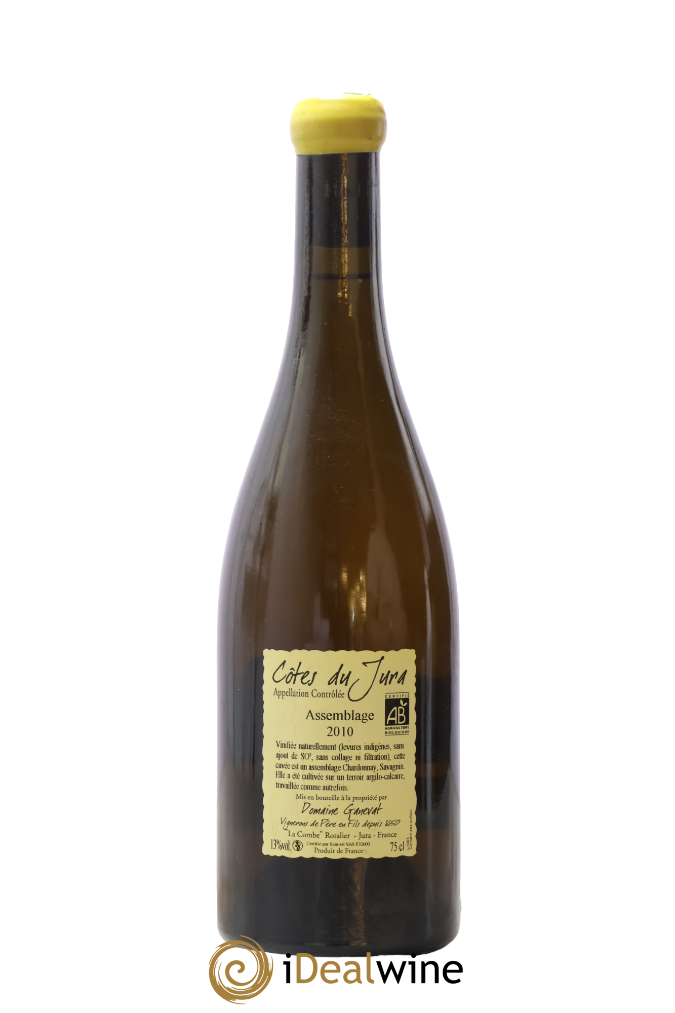 Côtes du Jura Cuvée Orégane Jean-François Ganevat (Domaine) 2010 - Lot of 1 bottle - 1