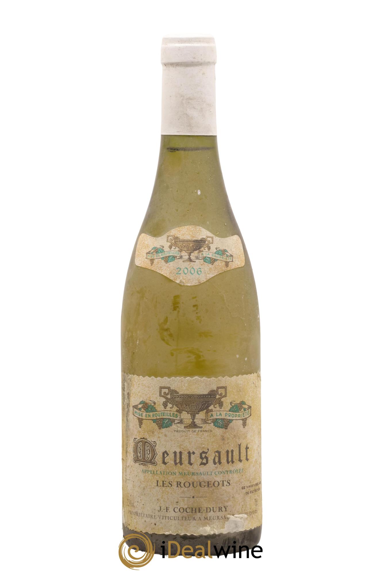 Meursault Les Rougeots Coche Dury (Domaine) 2006 - Lot of 1 bottle - 0