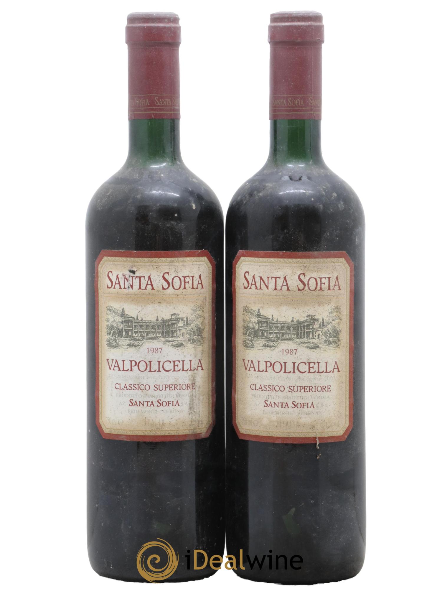 Valpolicella Classico DOC Superiore Santa Sofia 1987 - Lot de 2 bouteilles - 0