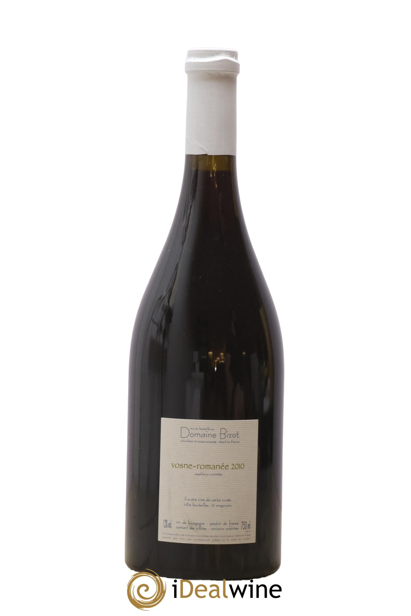 Vosne-Romanée Bizot (Domaine) 2010 - Lotto di 1 bottiglia - 1