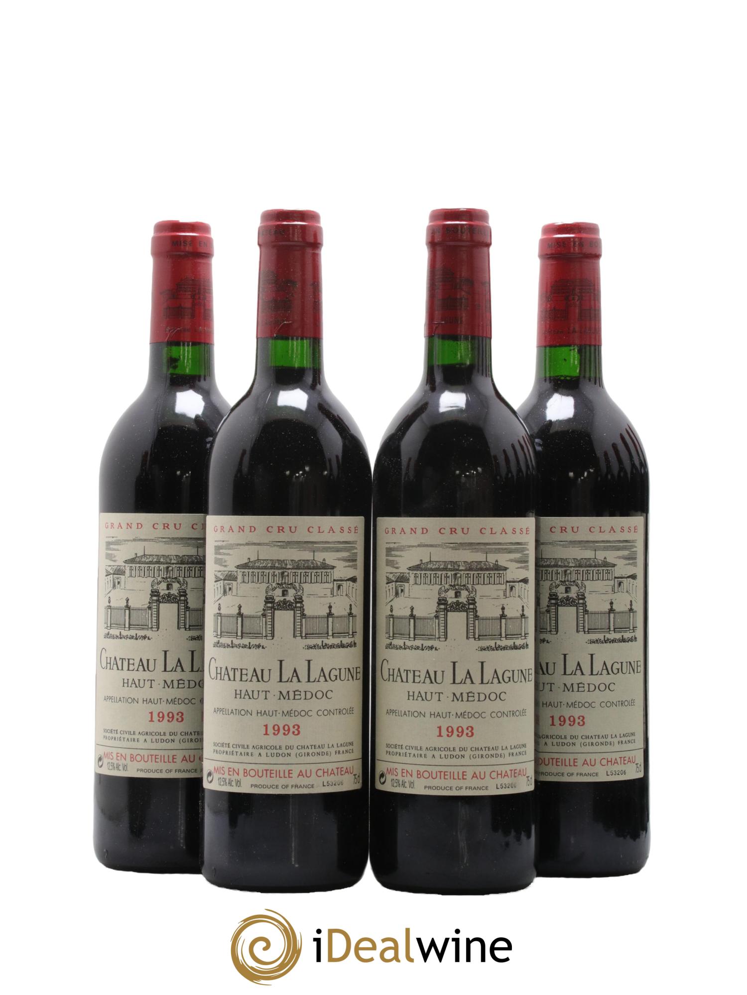 Château la Lagune 3ème Grand Cru Classé 1993 - Lot de 4 bouteilles - 0