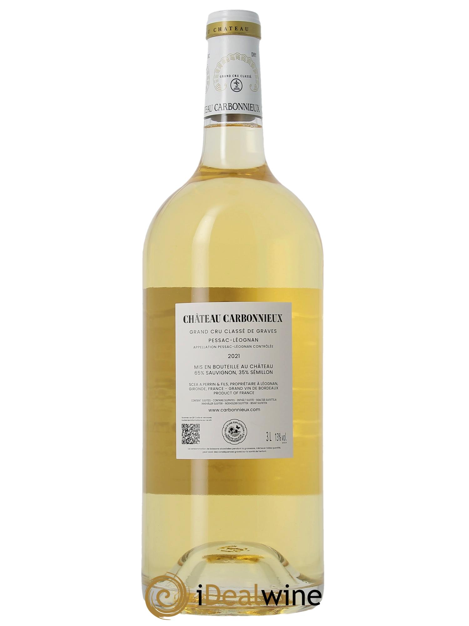 Château Carbonnieux Cru Classé de Graves (CBO a partir de 1 bts) 2021 - Lot de 1 double magnum - 2