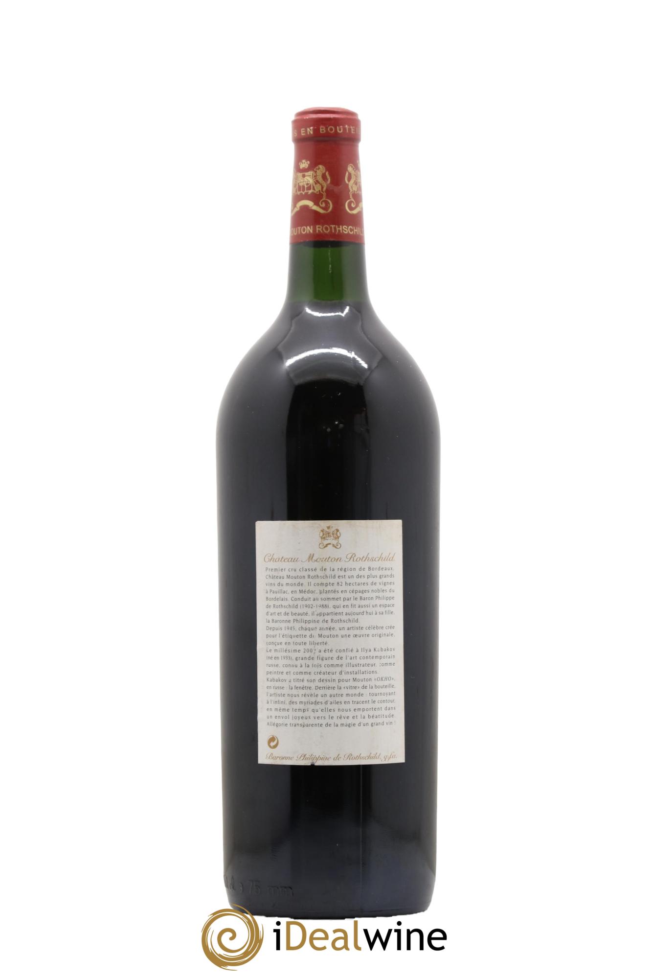 Château Mouton Rothschild 1er Grand Cru Classé 2002 - Lot de 1 magnum - 1