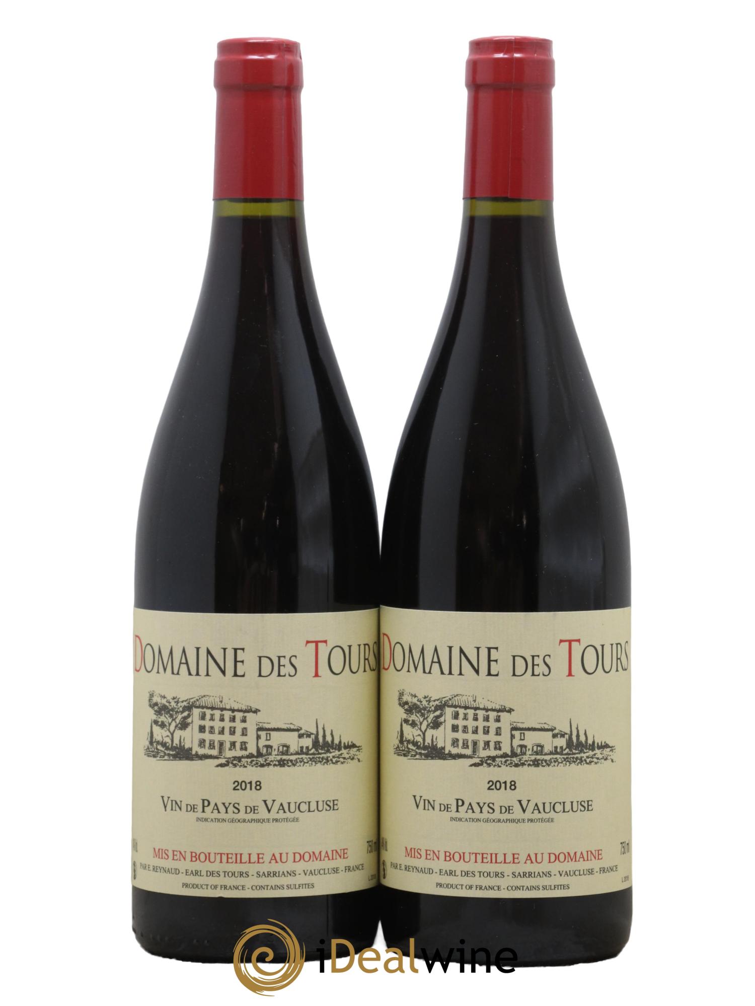 Vaucluse (Vin de Pays de Vaucluse) Domaine des Tours Emmanuel Reynaud 2018 - Lot de 2 bouteilles - 0