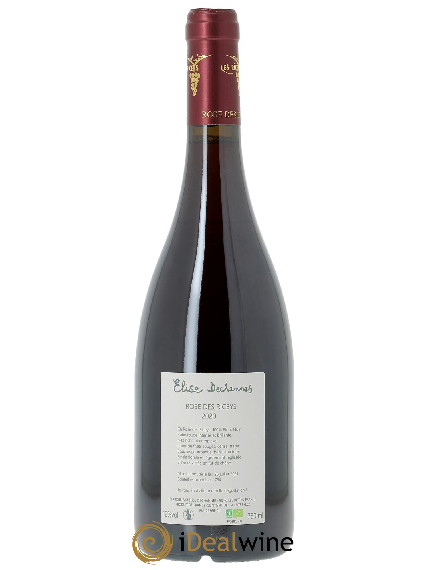 Rosé des Riceys Elise Dechannes (Domaine) 2020 - Lot of 1 bottle - 1