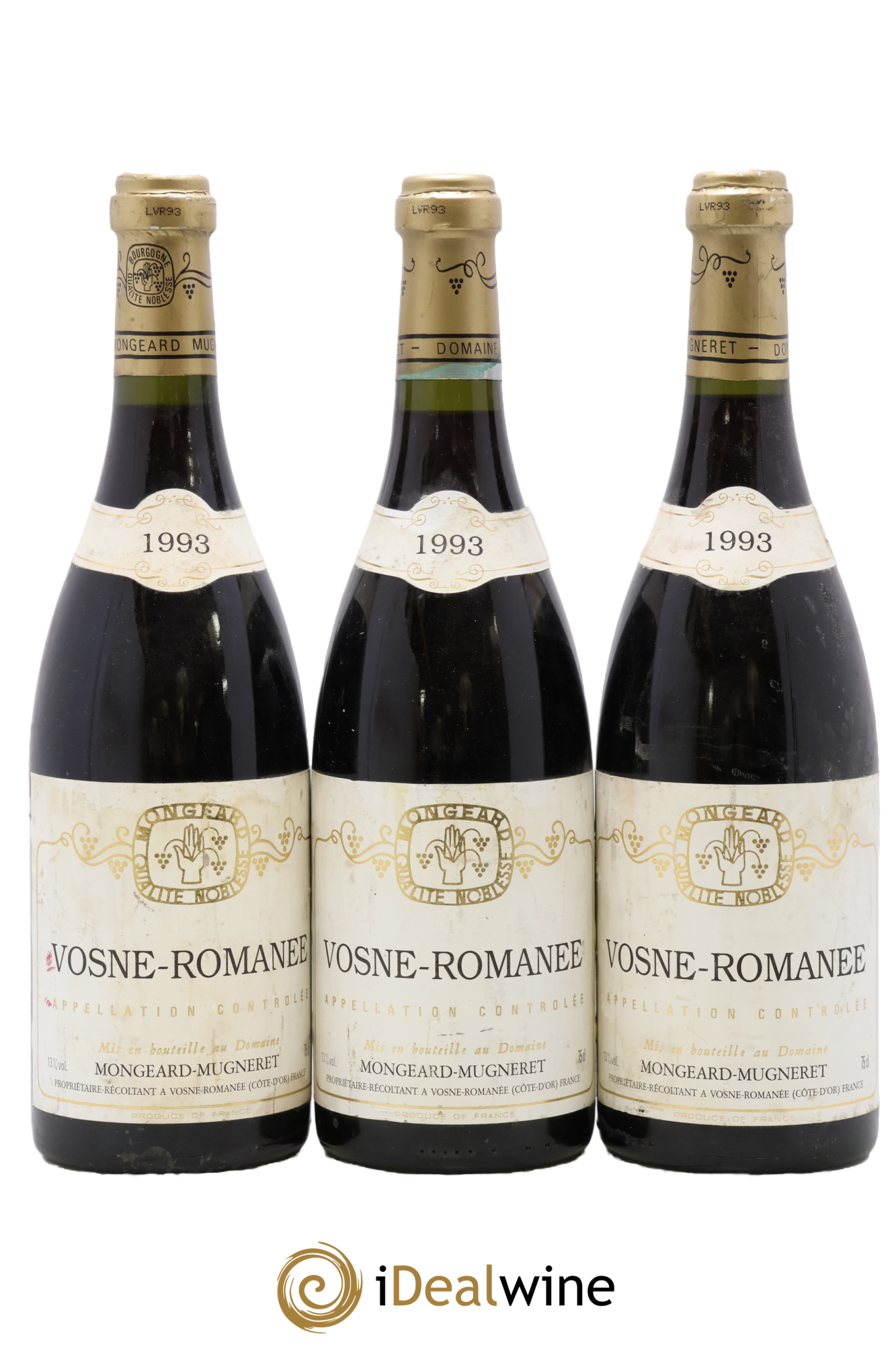 Vosne-Romanée Mongeard-Mugneret (Domaine) 1993 - Lot de 3 bouteilles - 0