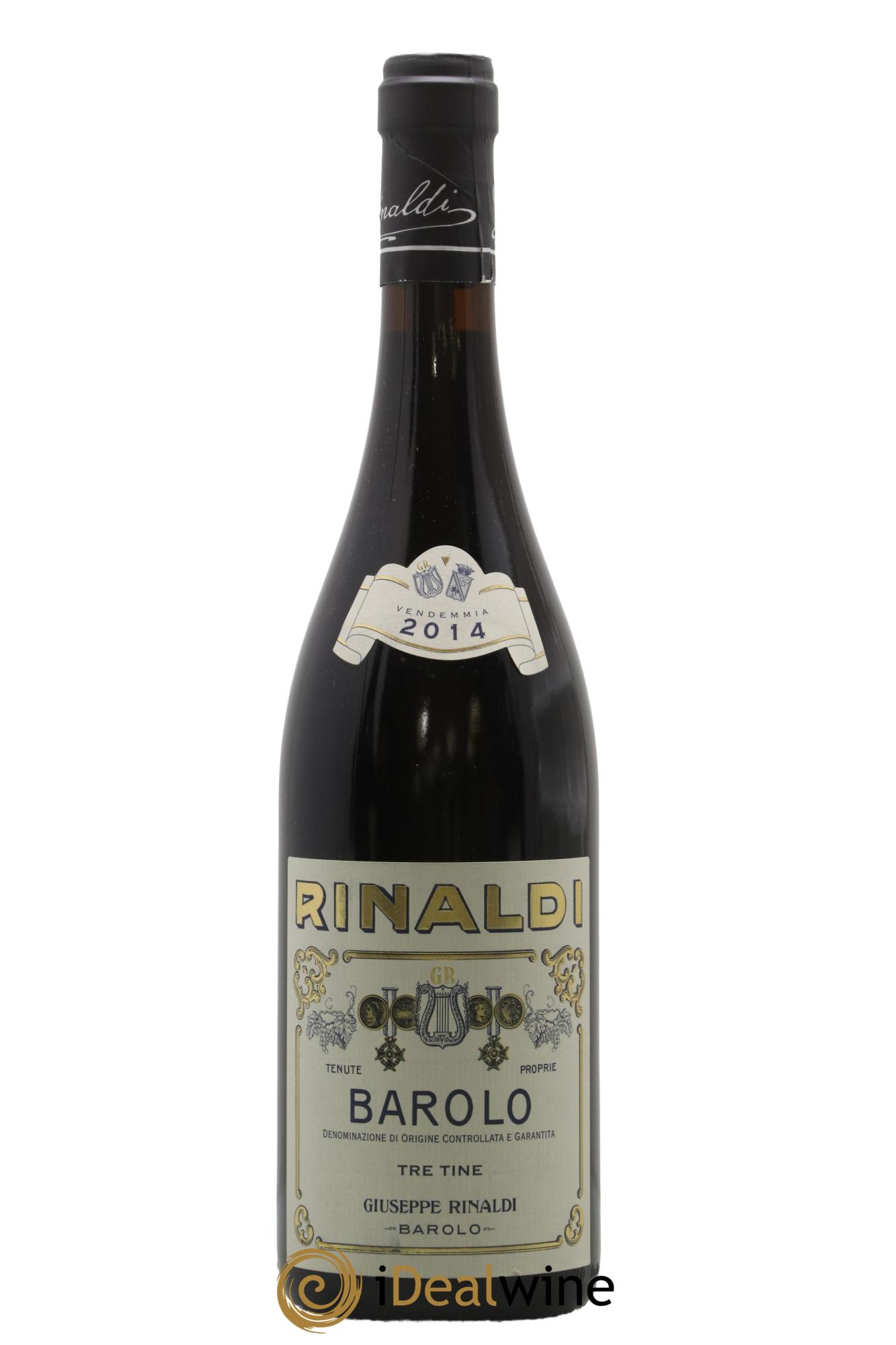 Barolo DOCG Tre Tine Giuseppe Rinaldi 2014 - Lot de 1 bouteille - 0