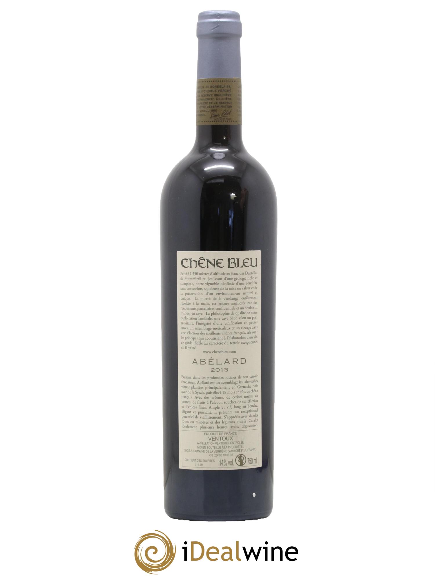 Ventoux Chêne Bleu Abélard 2013 - Lot de 1 bouteille - 1
