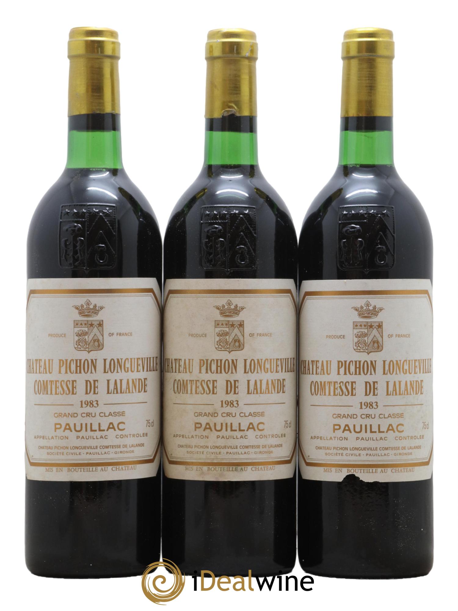 Château Pichon Longueville Comtesse de Lalande 2ème Grand Cru Classé 1983 - Lot de 12 bouteilles - 4