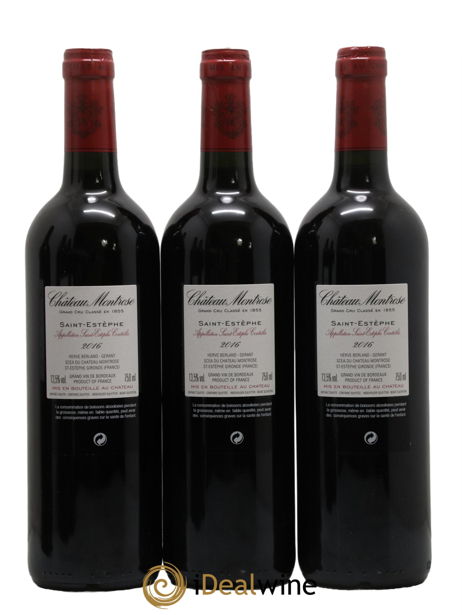 Château Montrose 2ème Grand Cru Classé 2016 - Lot de 6 bouteilles - 2
