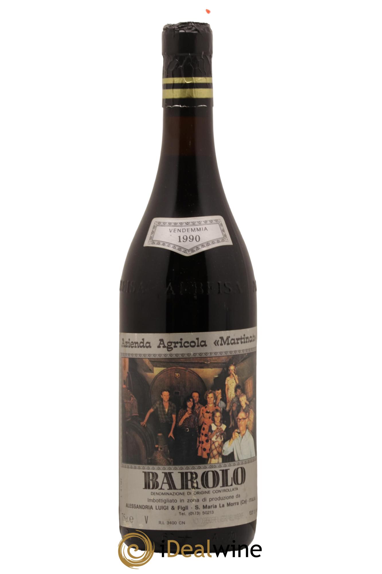Barolo Martinat Alessandria Luigi 1990 - Lot de 1 bouteille - 0
