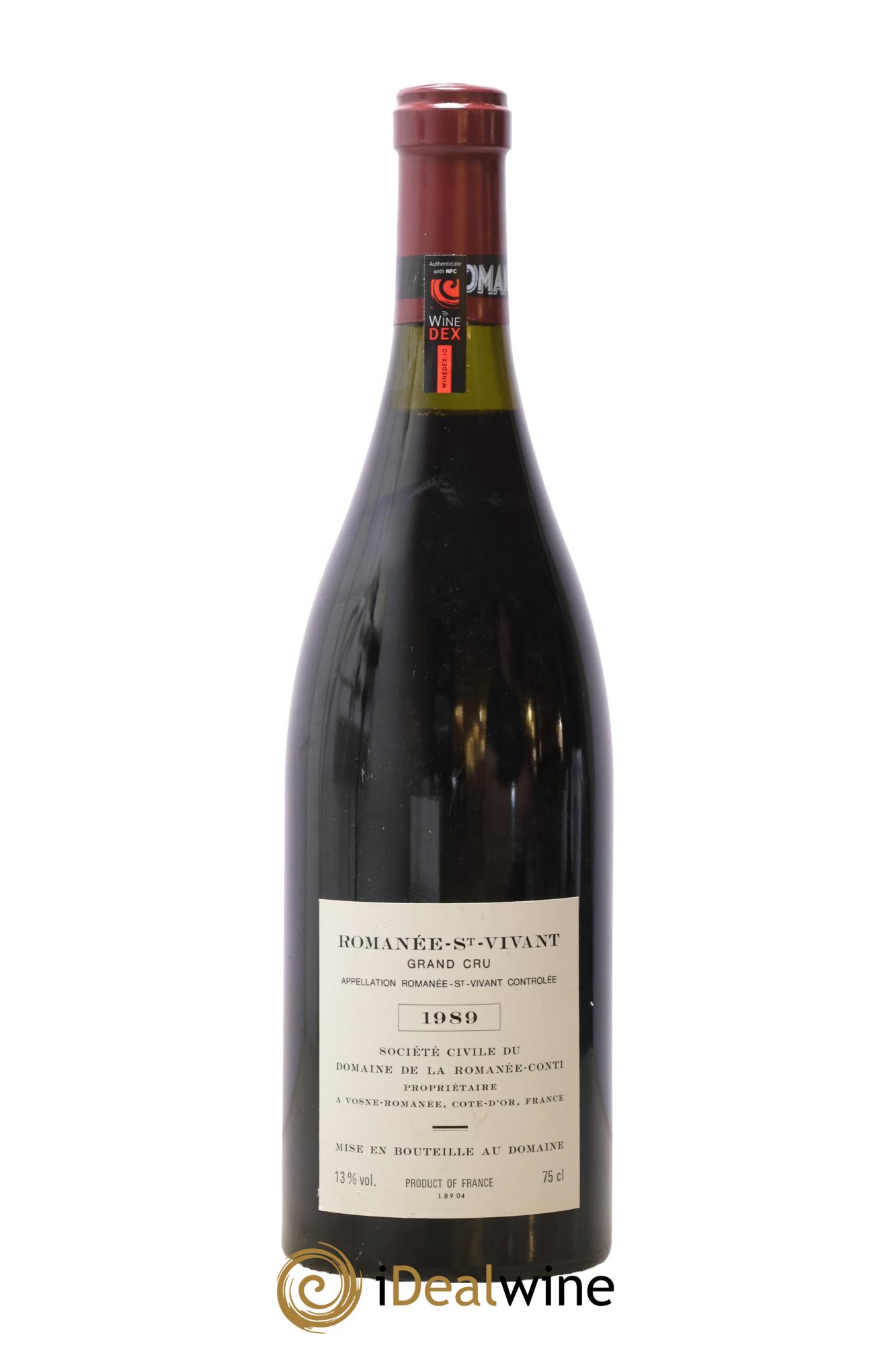 Romanée-Saint-Vivant Grand Cru Domaine de la Romanée-Conti 1989 - Lot de 1 bouteille - 1