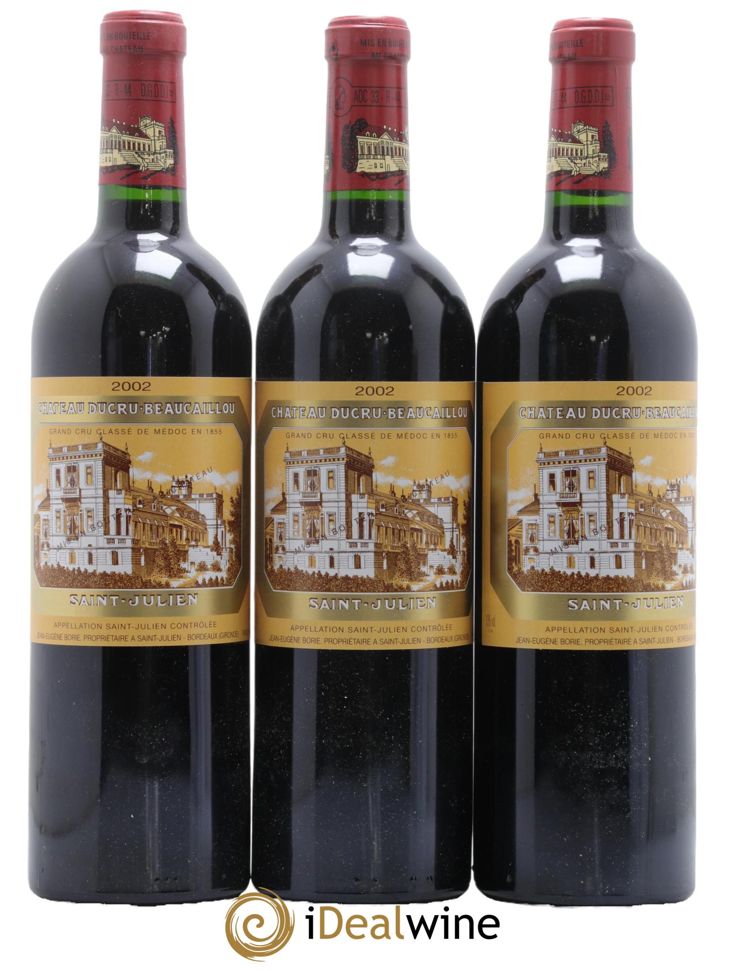Château Ducru Beaucaillou 2ème Grand Cru Classé 2002 - Lot de 3 bouteilles - 0
