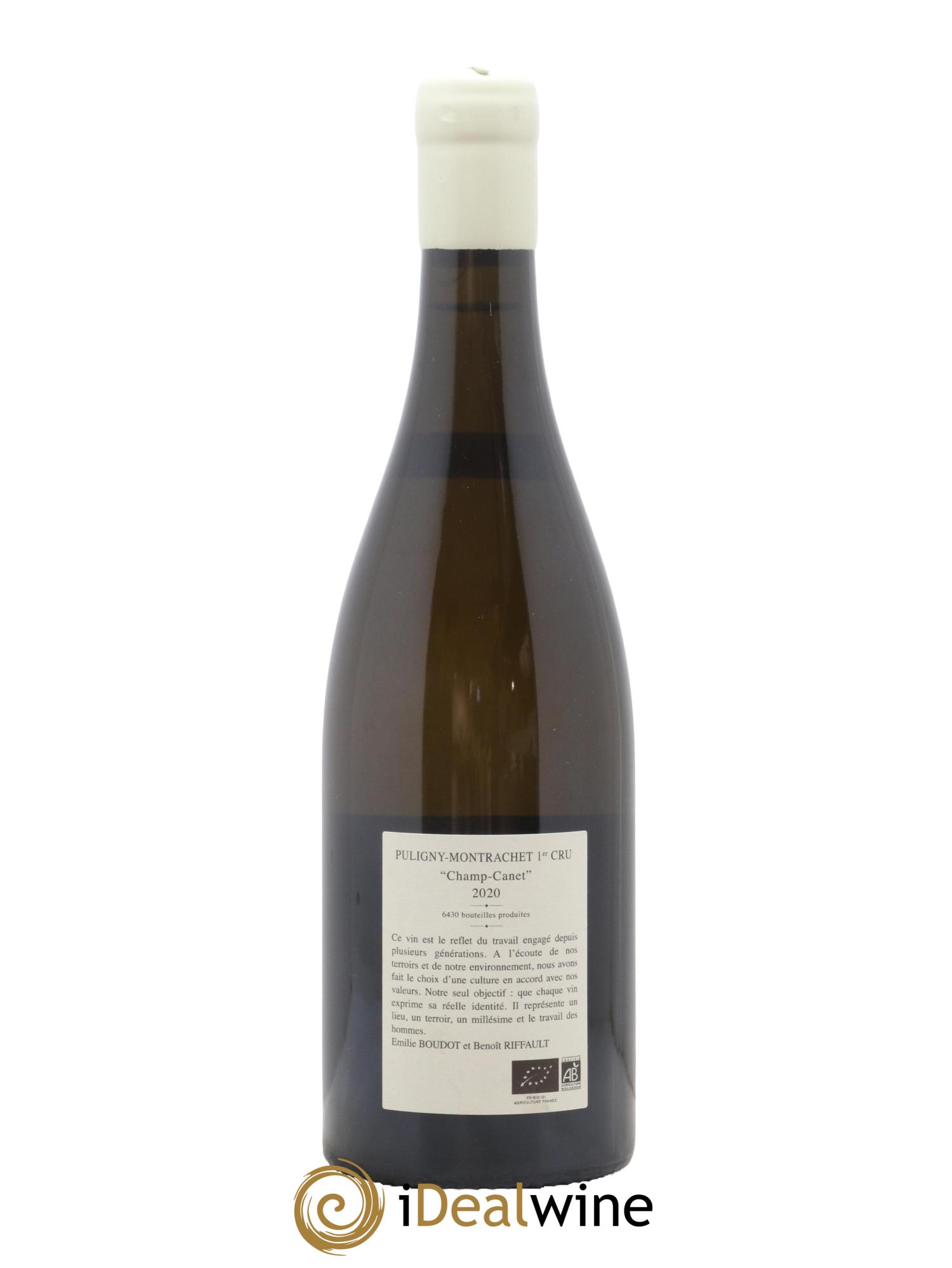 Puligny-Montrachet 1er Cru Champ Canet Etienne Sauzet 2020 - Lot de 1 bouteille - 1