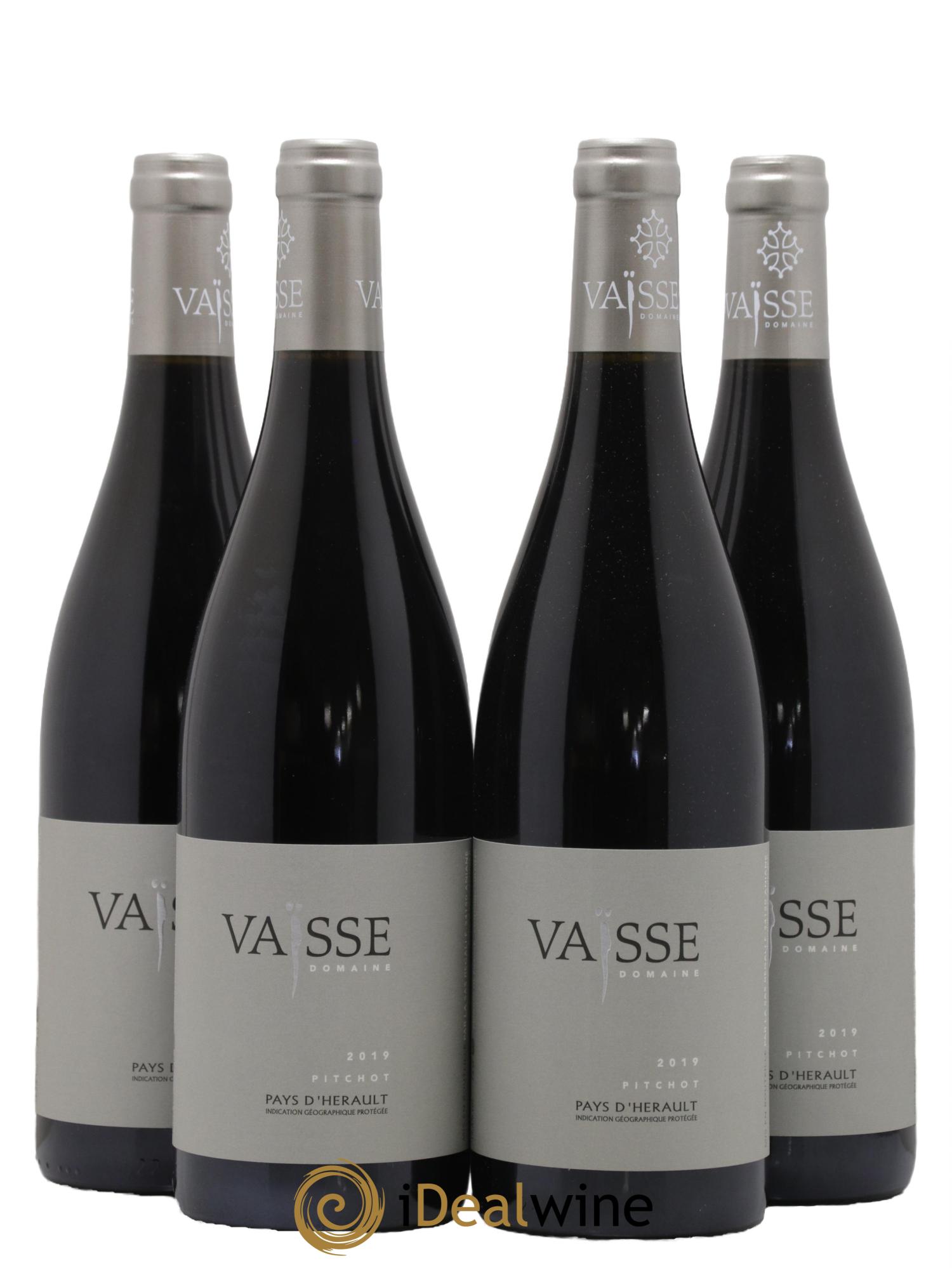 Pays d'Hérault Pitchot Vaisse (Domaine) 2019 - Lot de 4 bouteilles - 0