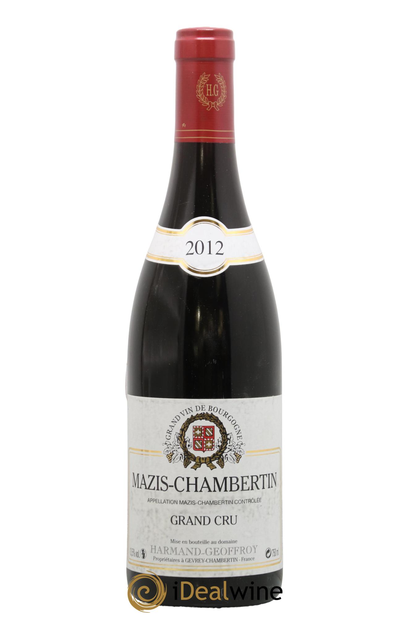 Mazis-Chambertin Grand Cru Harmand-Geoffroy (Domaine) 2012 - Posten von 1 Flasche - 0