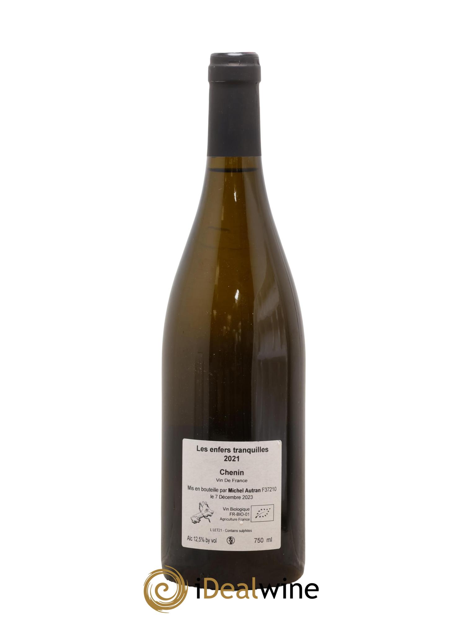 Vin de France Les Enfers Tranquilles Michel Autran 2021 - Lot de 1 bouteille - 1