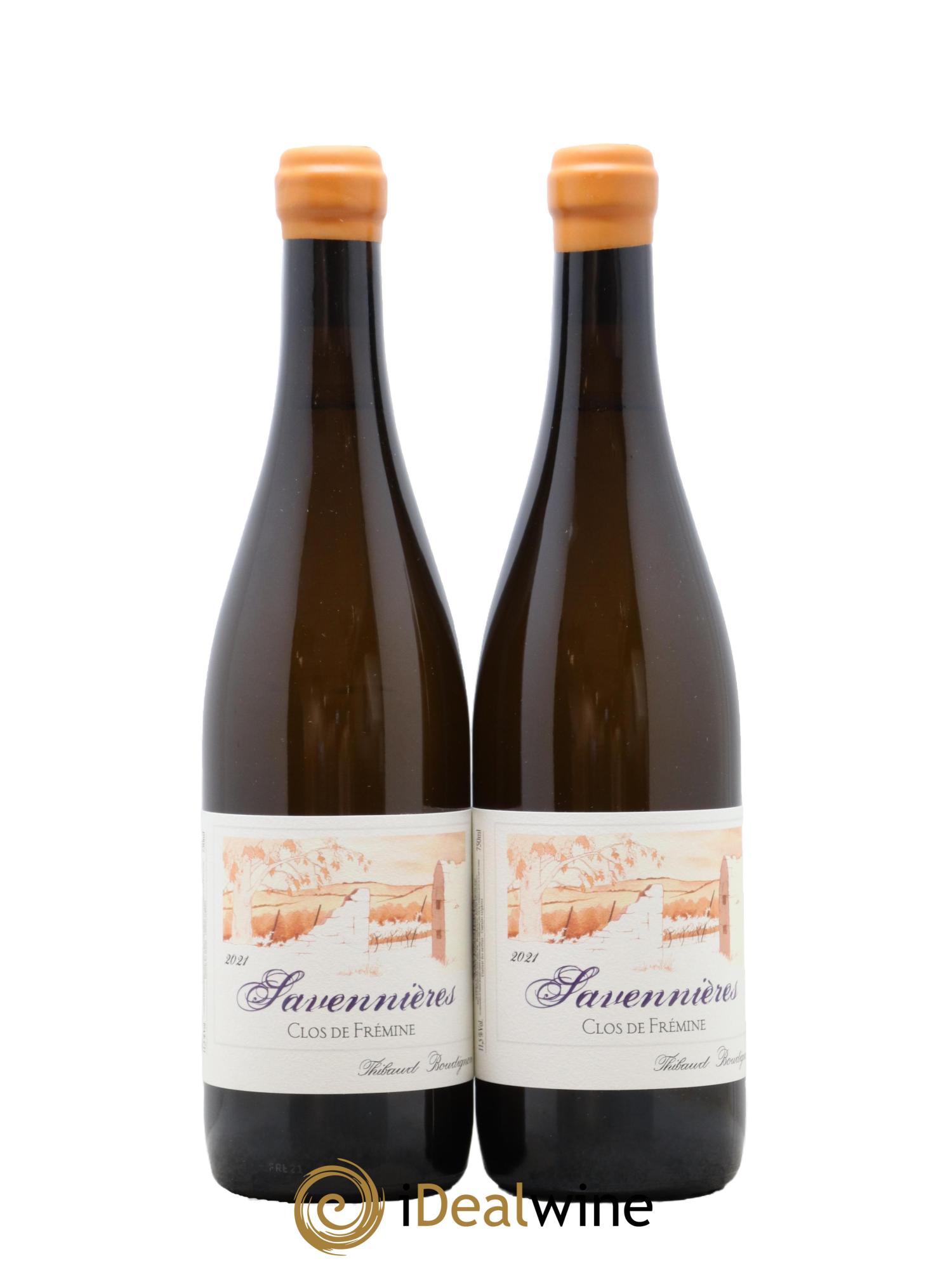 Savennières Clos de Frémine Thibaud Boudignon 2021 - Lot de 2 bouteilles - 0