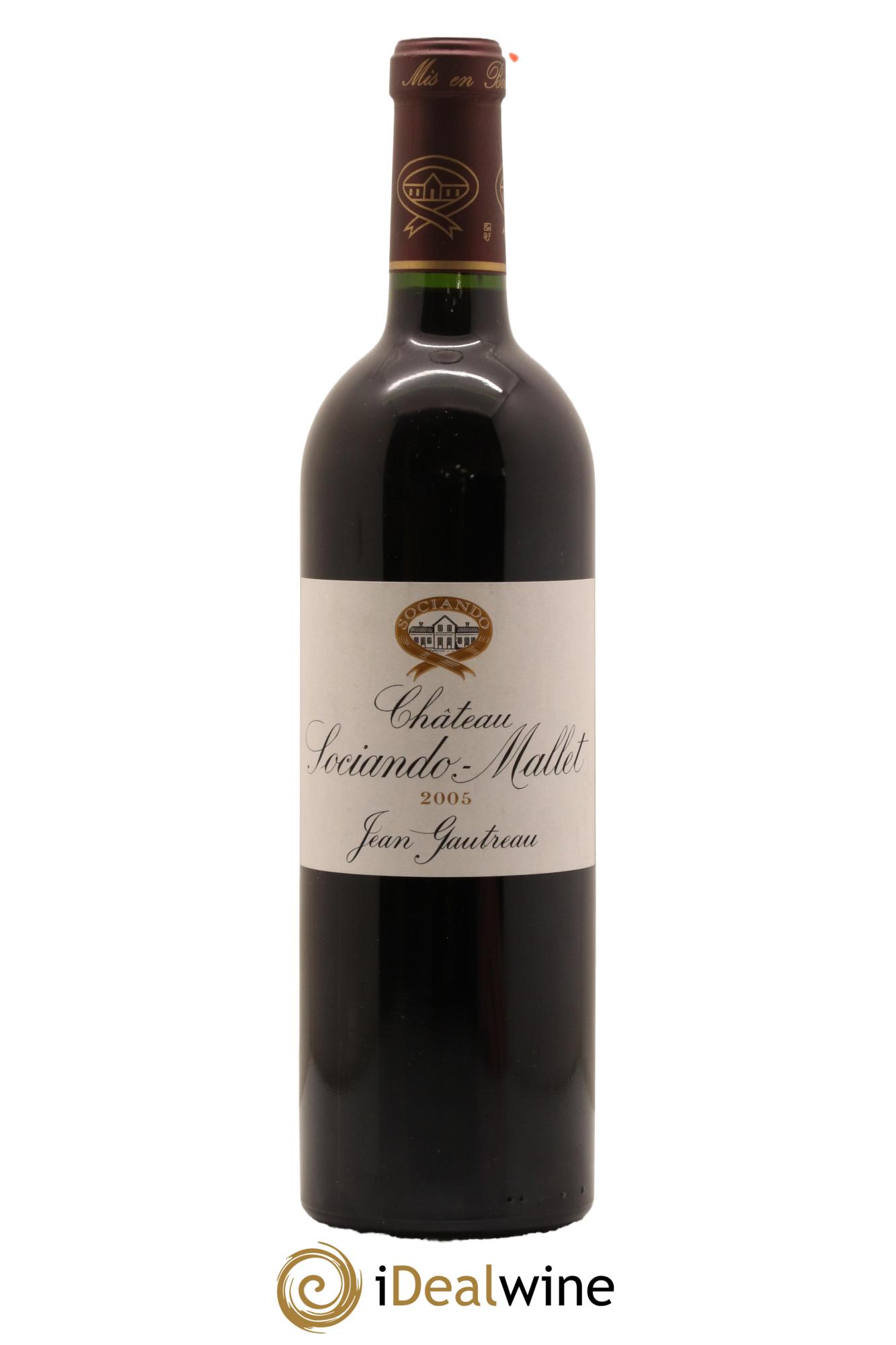 Château Sociando Mallet 2005 - Lot de 1 bouteille - 0