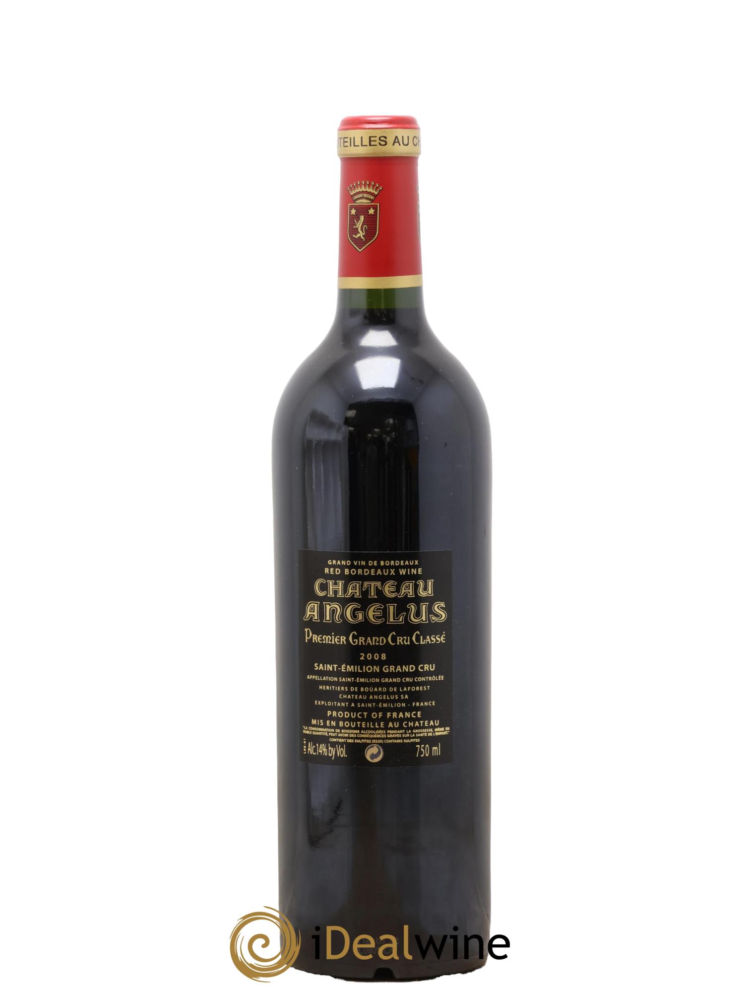 Château Angélus 1er Grand Cru Classé A 2008 - Posten von 1 Flasche - 1