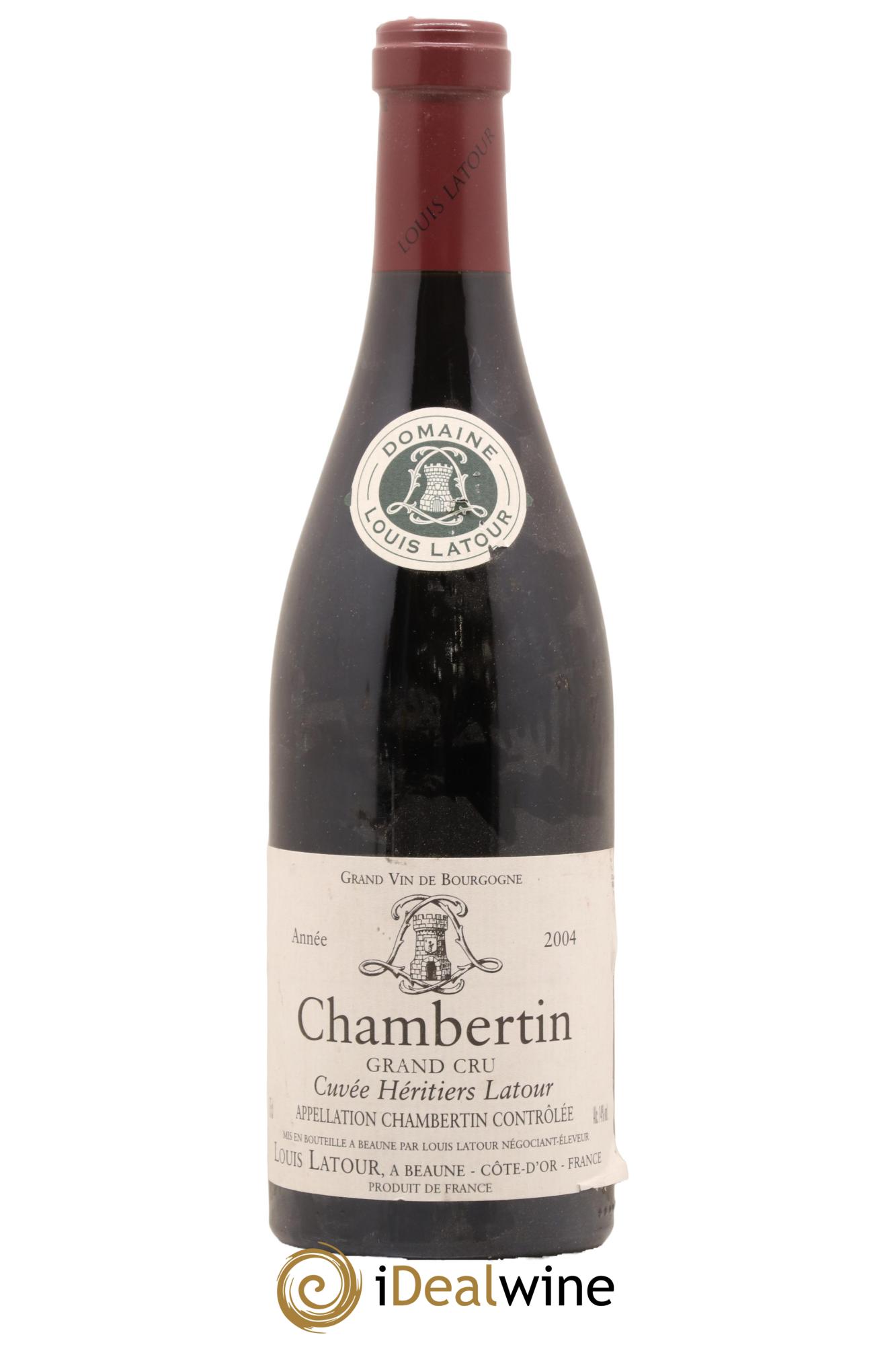 Chambertin Grand Cru Cuvée Héritiers Latour Louis Latour 2004 - Posten von 1 Flasche - 0
