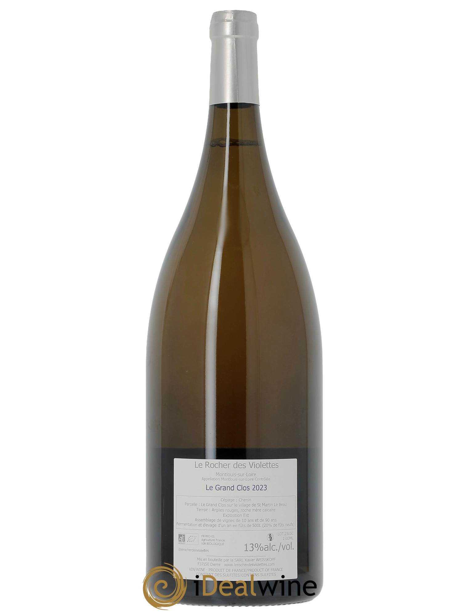 Montlouis-sur-Loire Le Grand Clos (anciennement La Négrette) Le Rocher des Violettes  2023 - Lot de 1 magnum - 1
