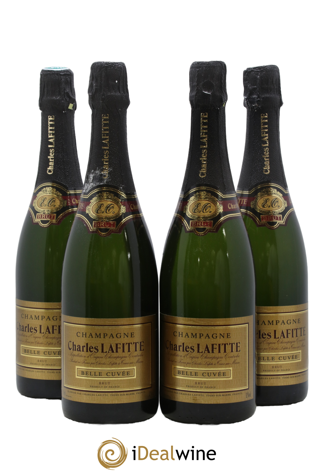 Champagne Brut Belle Cuvée Charles Lafitte - Lot de 4 bouteilles - 0