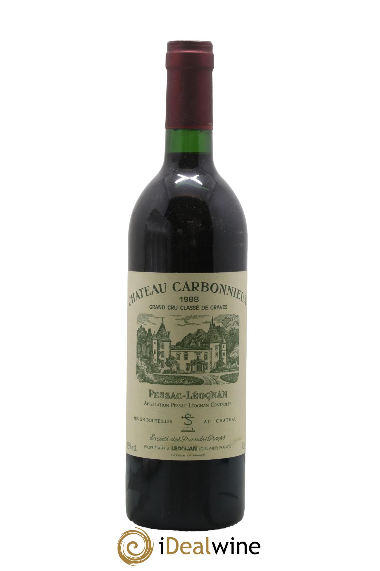 Château Carbonnieux Cru Classé de Graves 1988 - Lot de 1 bouteille - 0