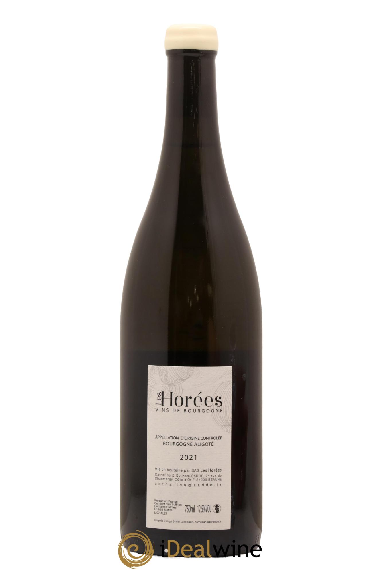 Bourgogne Aligoté En Coulezain Les Horées  2021 - Posten von 1 Flasche - 1