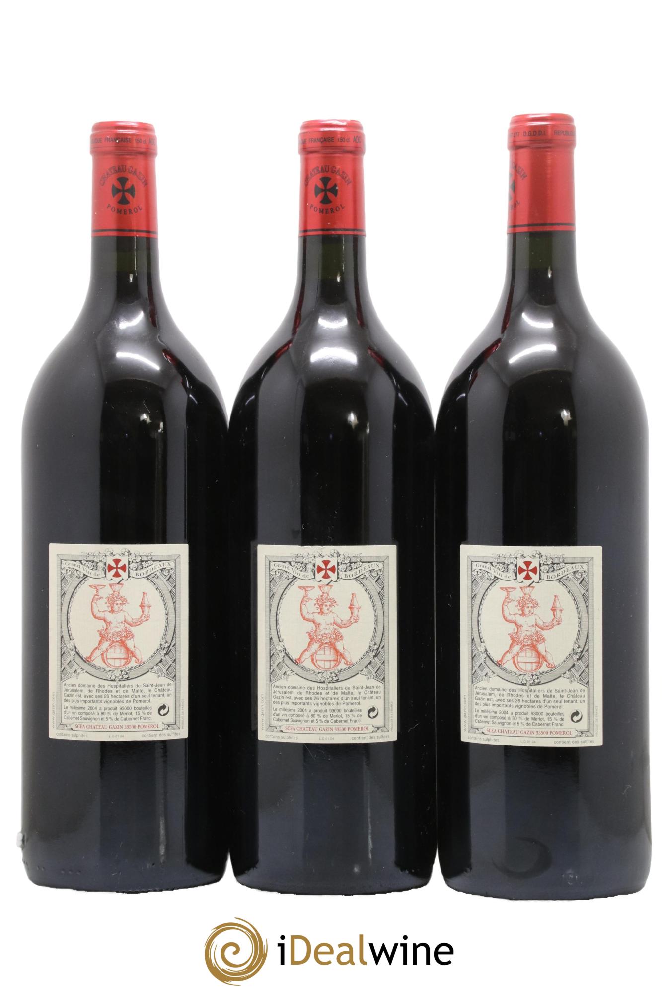 Château Gazin 2004 - Lot de 3 magnums - 1