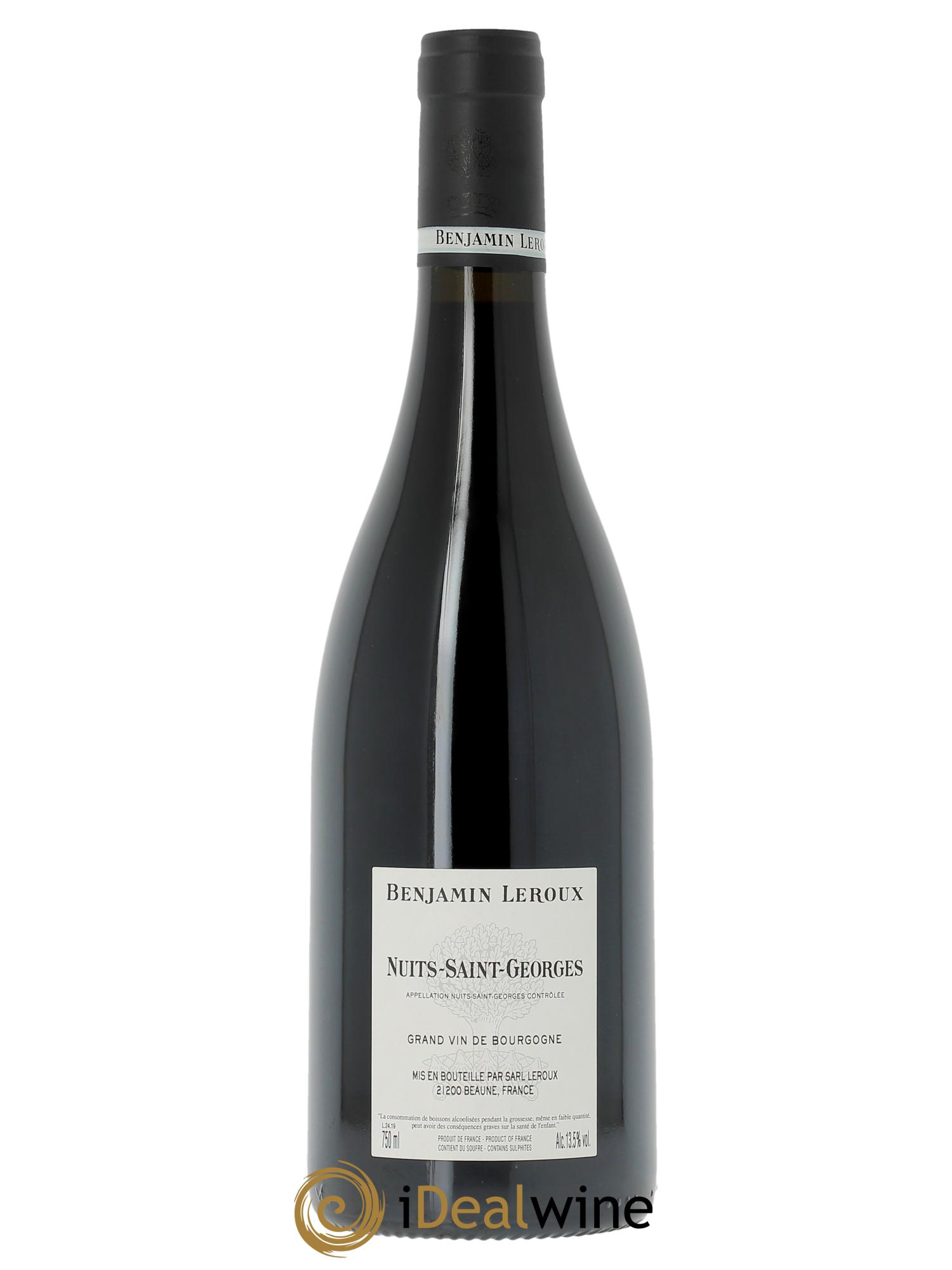 Nuits-Saint-Georges Benjamin Leroux 2019 - Lot de 1 bouteille - 1