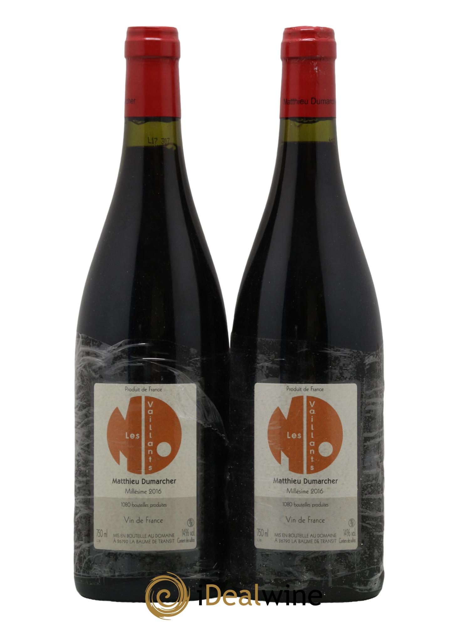 Vin de France Les Vaillants Matthieu Dumarcher 2016 - Posten von 2 Flaschen - 0