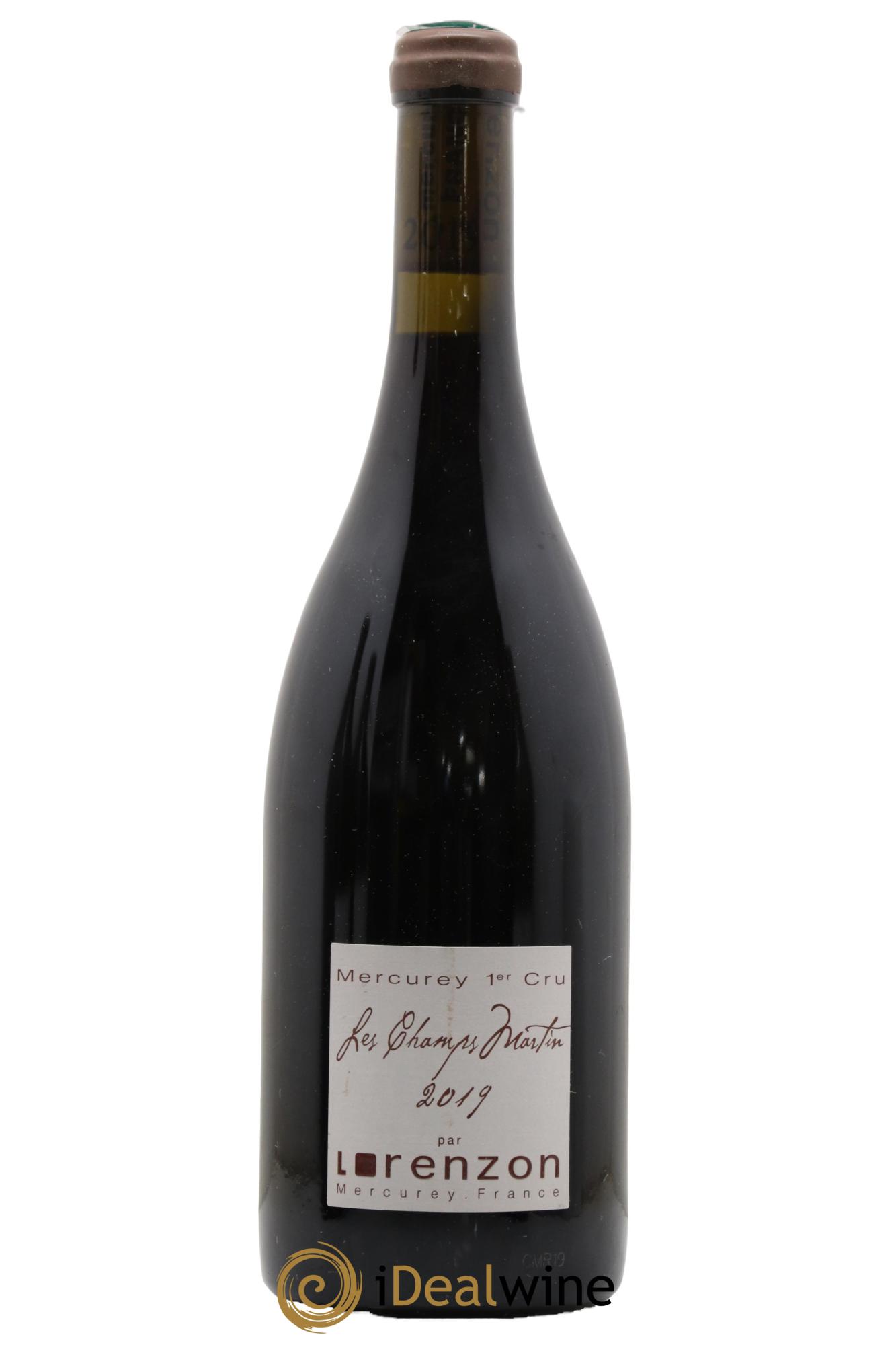 Mercurey 1er Cru Les Champs Martin Bruno Lorenzon 2019 - Lot de 1 bouteille - 0