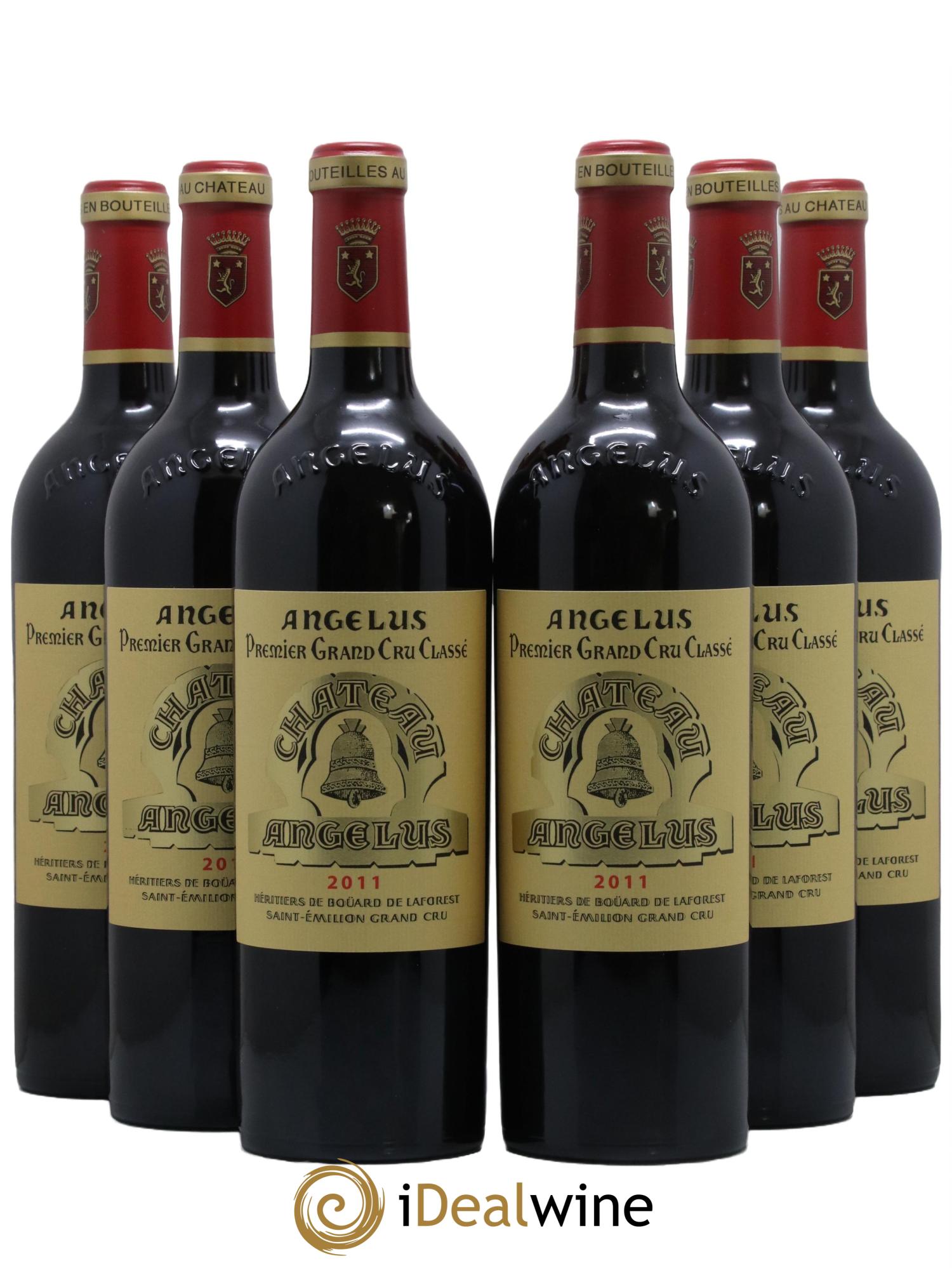Château Angélus 1er Grand Cru Classé A 2011 - Lot de 6 bouteilles - 0