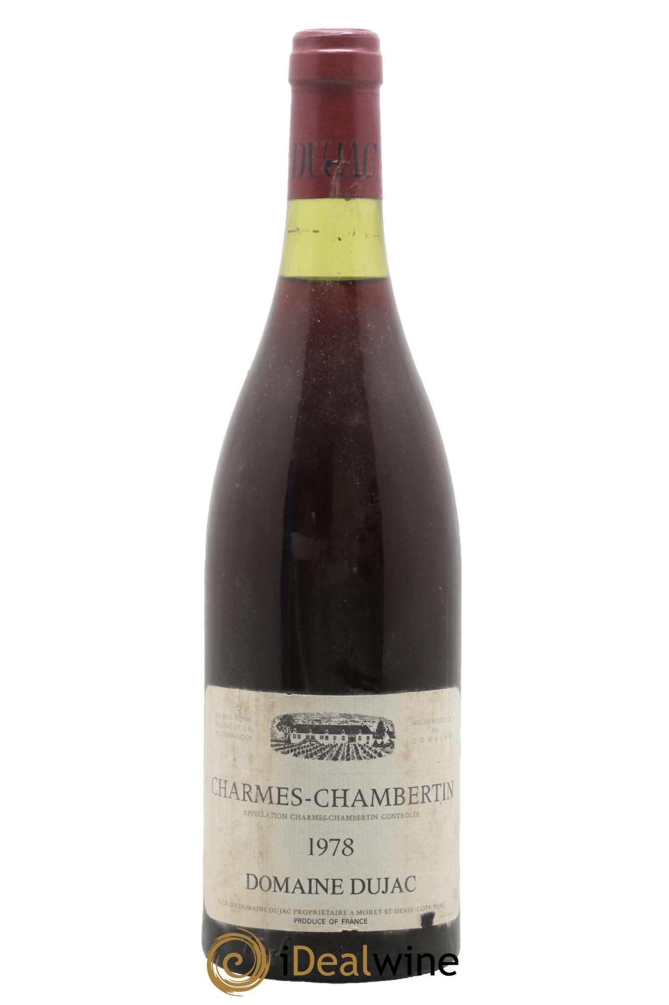 Charmes-Chambertin Grand Cru Dujac (Domaine) 1978 - Lot de 1 bouteille - 0