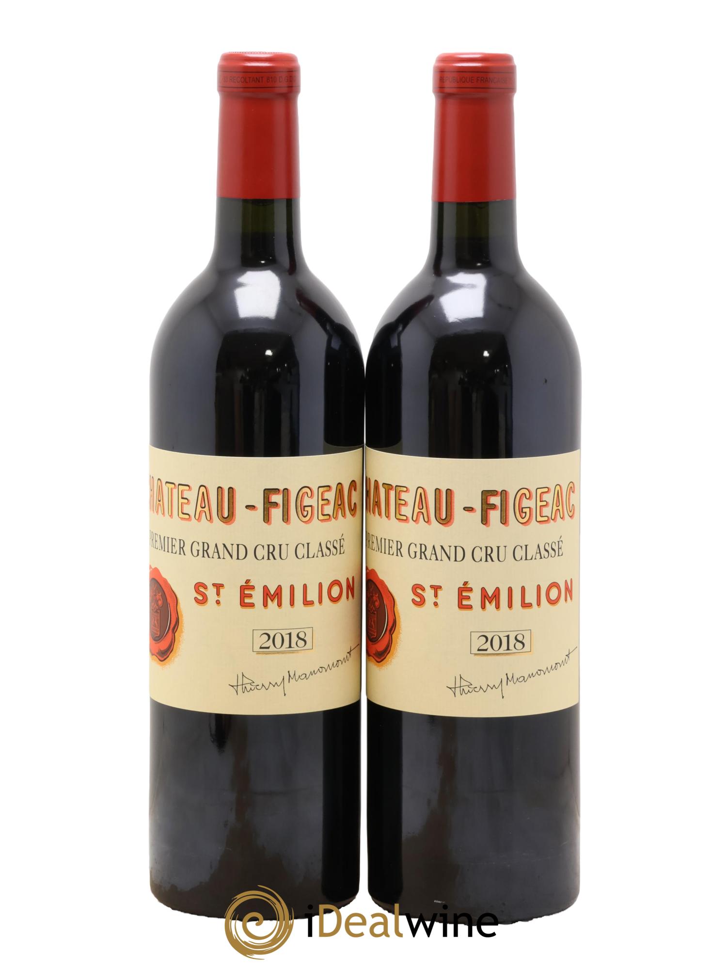 Château Figeac 1er Grand Cru Classé A 2018 - Lot de 2 bouteilles - 0