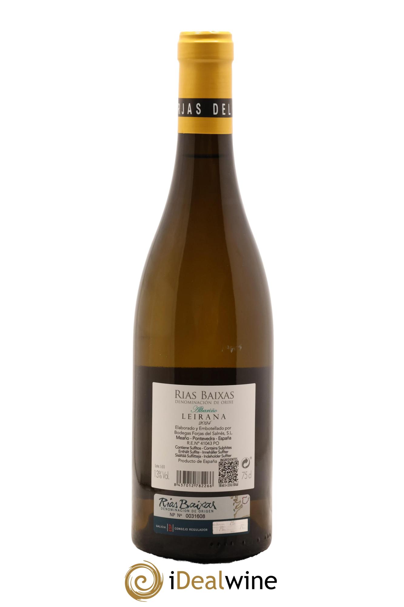 Rias Baixas DO Forjas del Salnés Leirana Albarino 2024 - Lot de 1 bouteille - 1