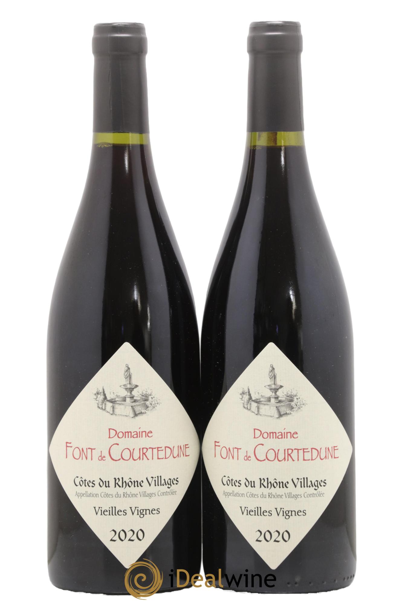 Côtes-du-Rhône Vieilles Vignes Domaine Font de Courtedune 2020 - Lot de 2 bouteilles - 0