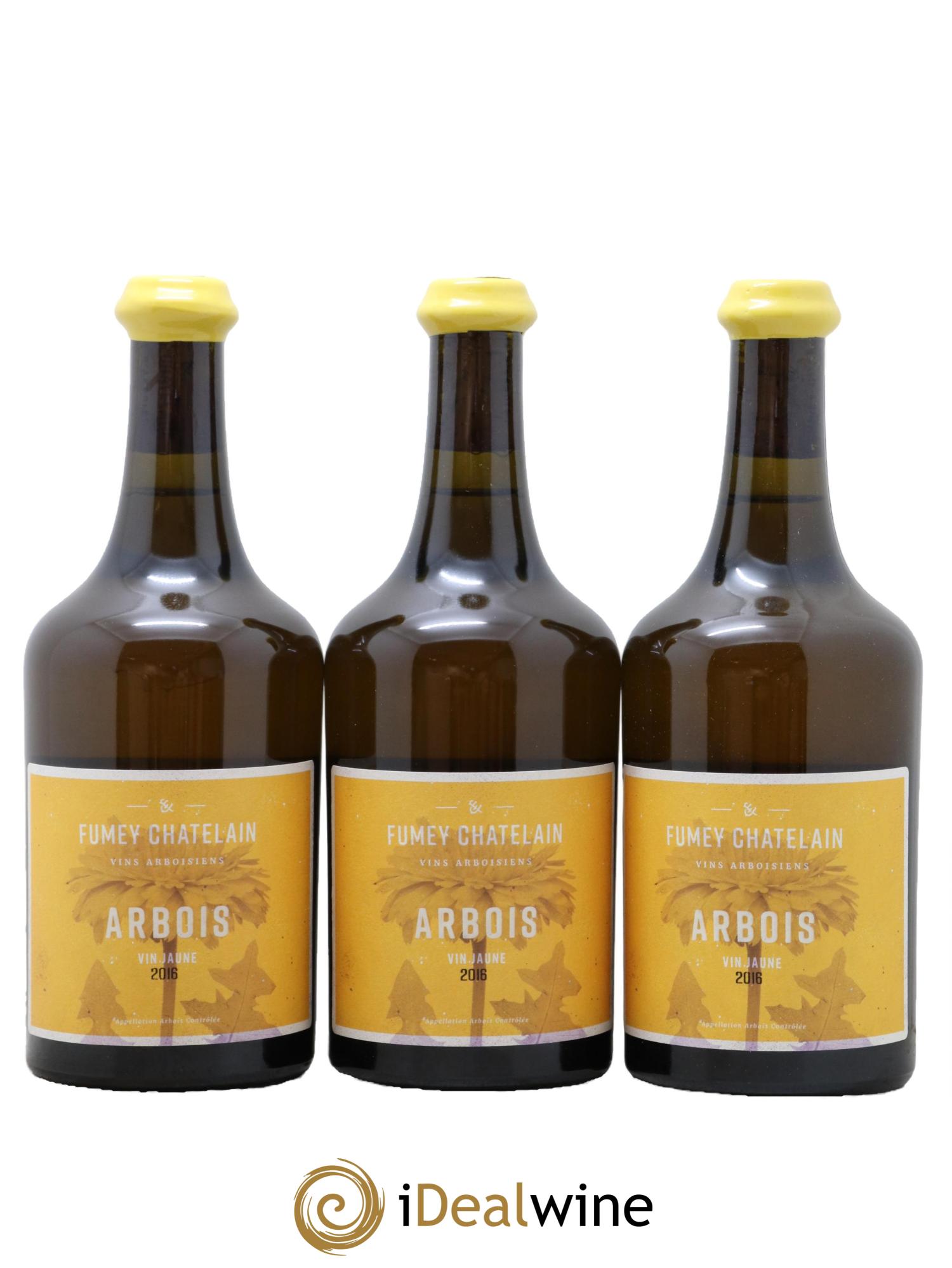 Arbois Vin Jaune Fumey-Chatelain 2016 - Lot de 3 clavelins - 0