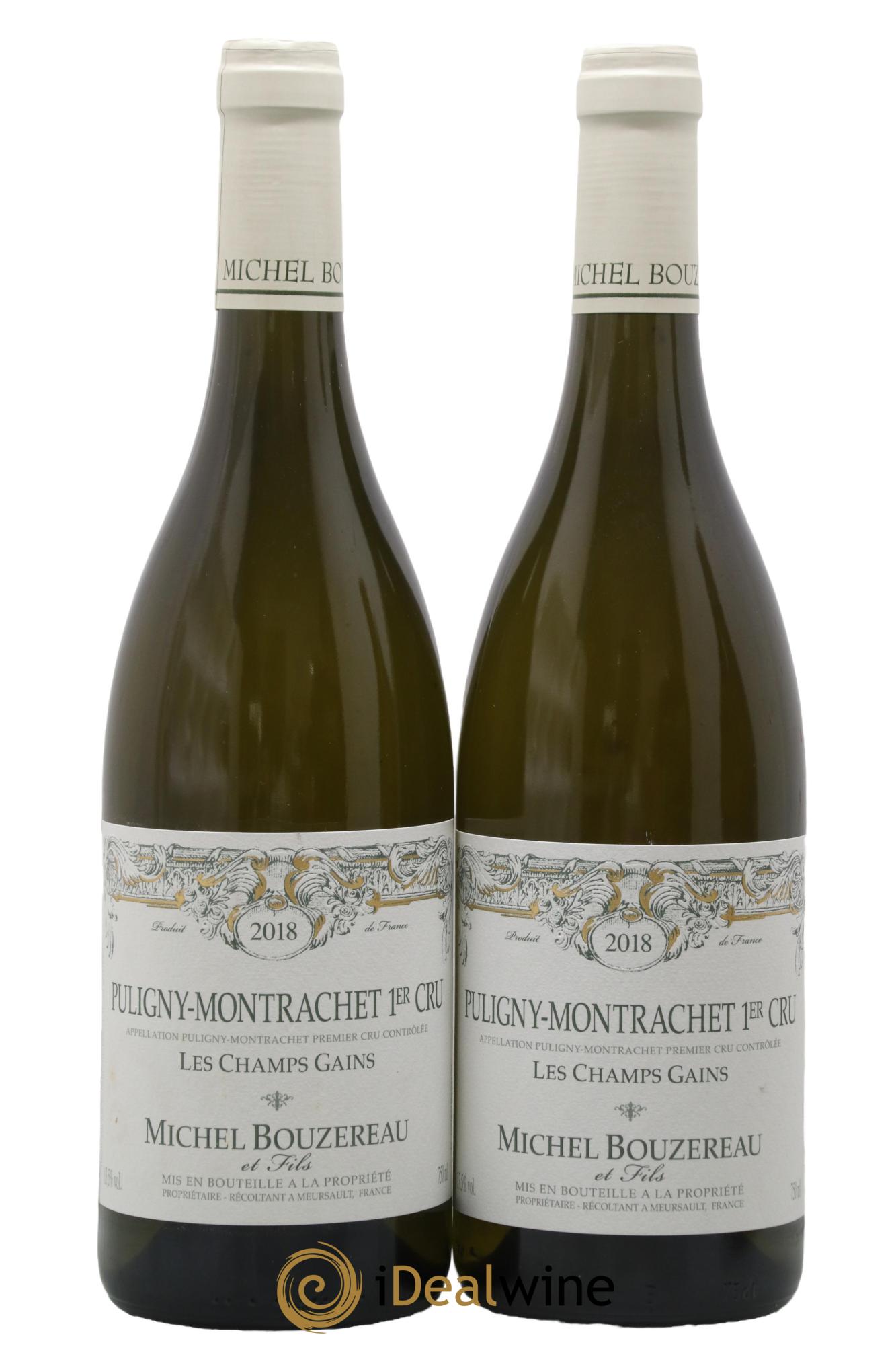 Puligny-Montrachet 1er Cru Les Champs Gains Michel Bouzereau et Fils (Domaine) 2018 - Lot de 2 bouteilles - 0