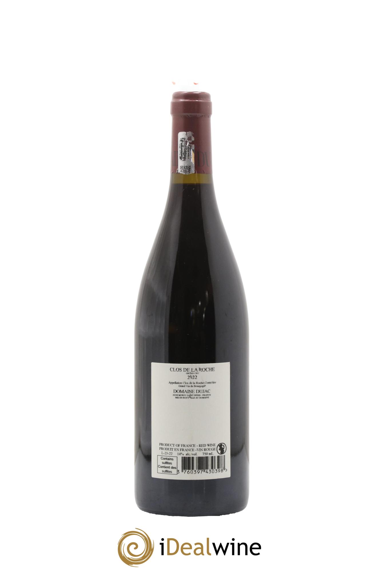 Clos de la Roche Grand Cru Dujac (Domaine) 2022 - Lot of 1 bottle - 1