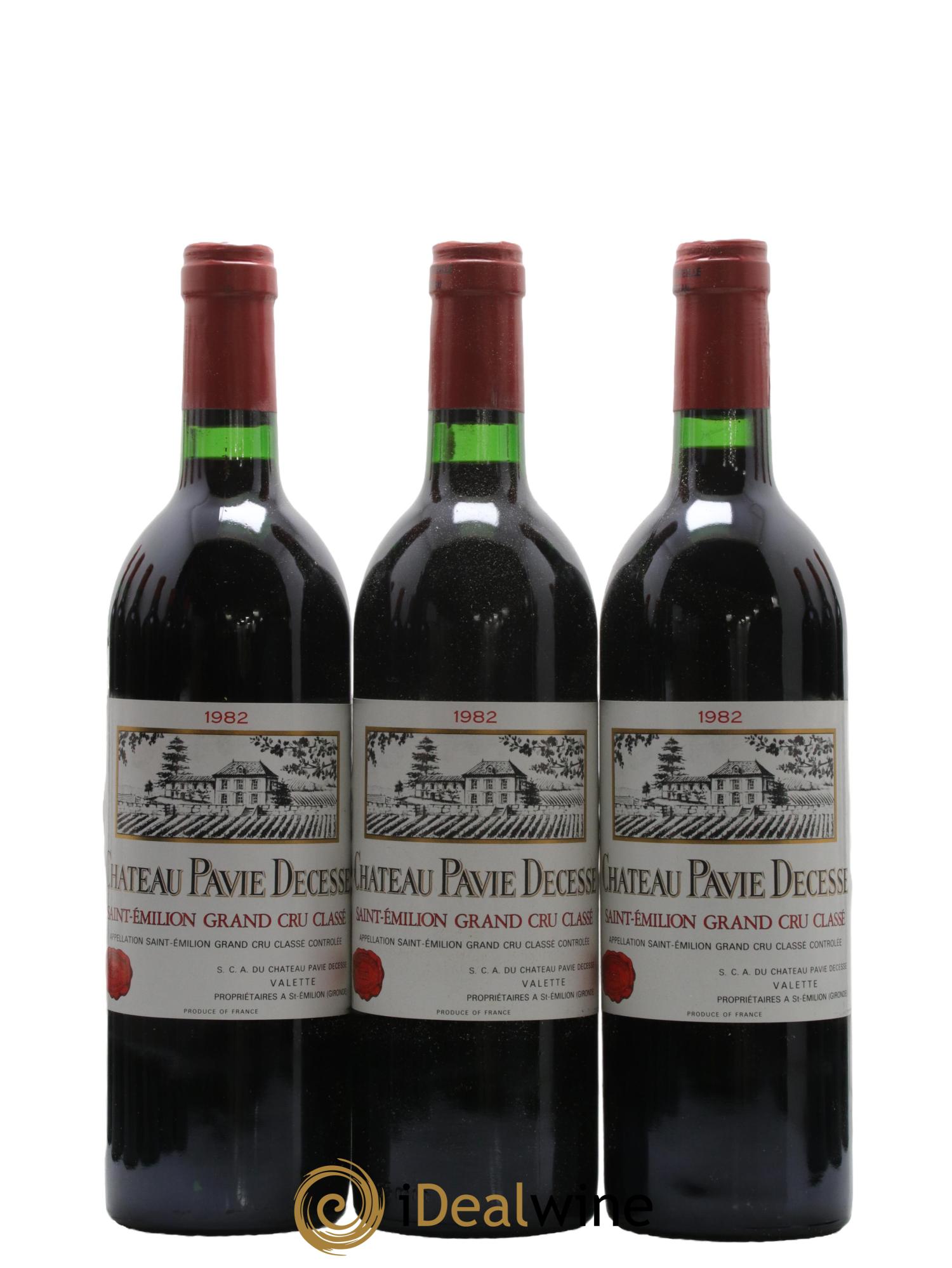Château Pavie Decesse Grand Cru Classé 1982 - Lot de 12 bouteilles - 1