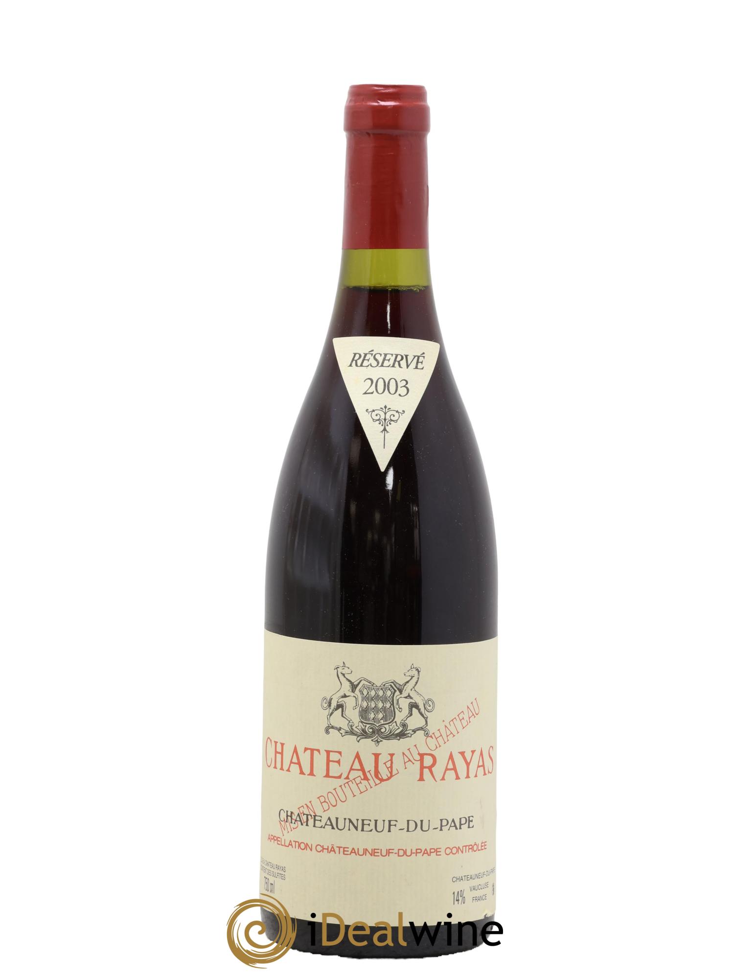 Châteauneuf-du-Pape Château Rayas Emmanuel Reynaud 2003 - Lot de 1 bouteille - 0