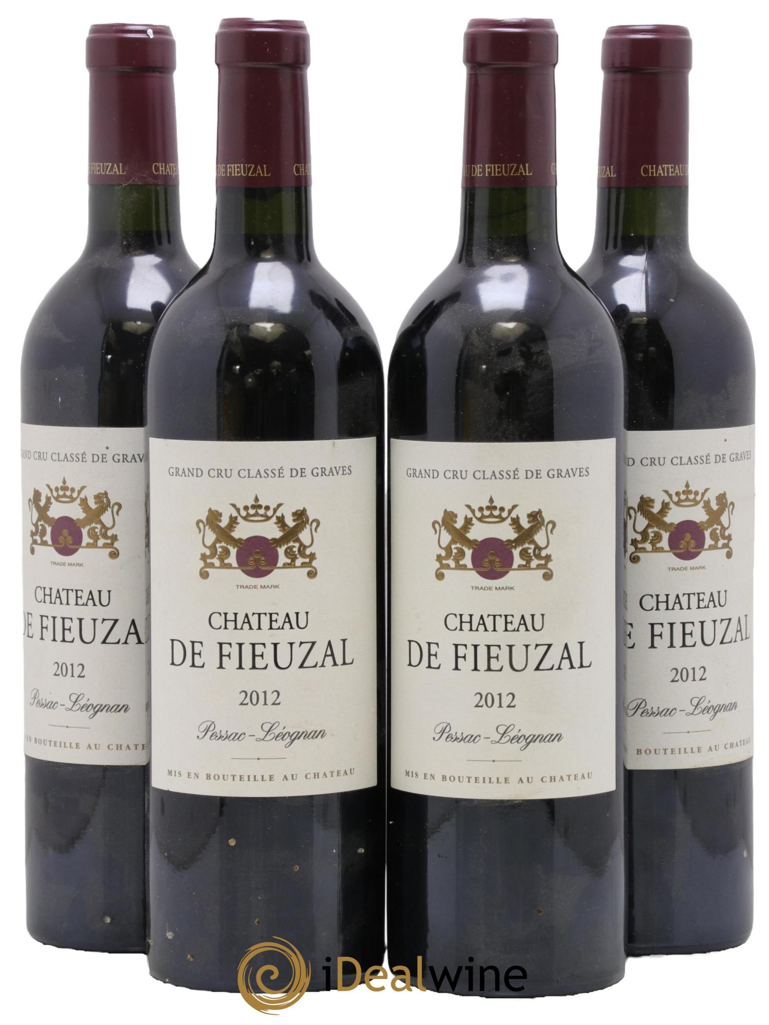 Château de Fieuzal Cru Classé de Graves 2012 - Posten von 4 Flaschen - 0