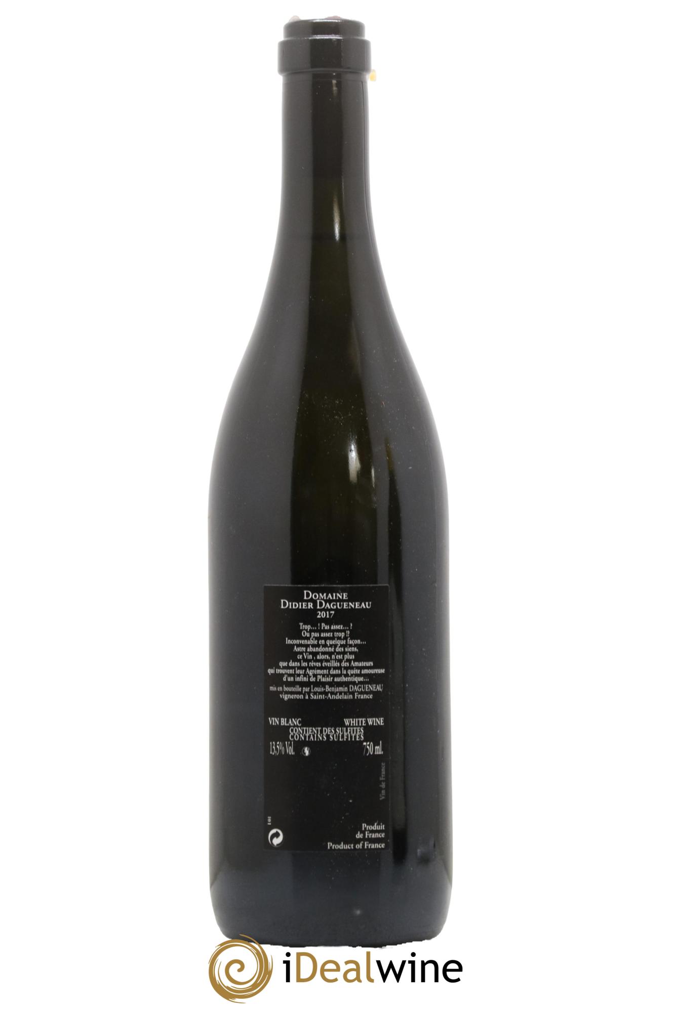 Vin de France (anciennement Pouilly-Fumé) Silex Dagueneau (Domaine Didier - Louis-Benjamin) 2017 - Posten von 1 Flasche - 1