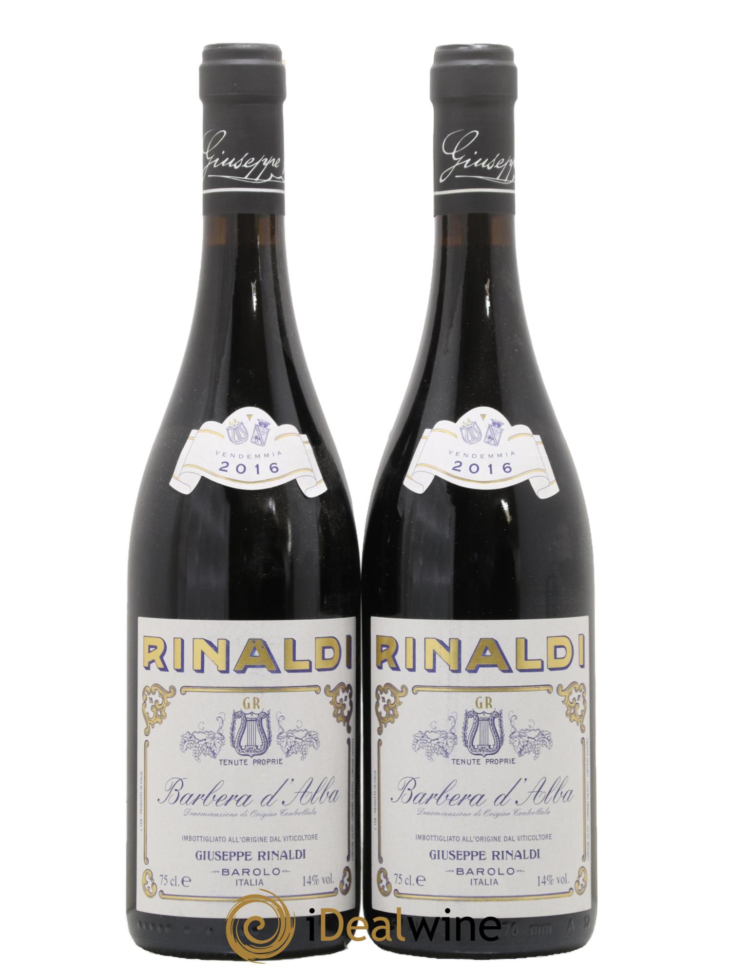 Barbera d'Alba DOC Rinaldi 2016 - Lot of 2 bottles - 0