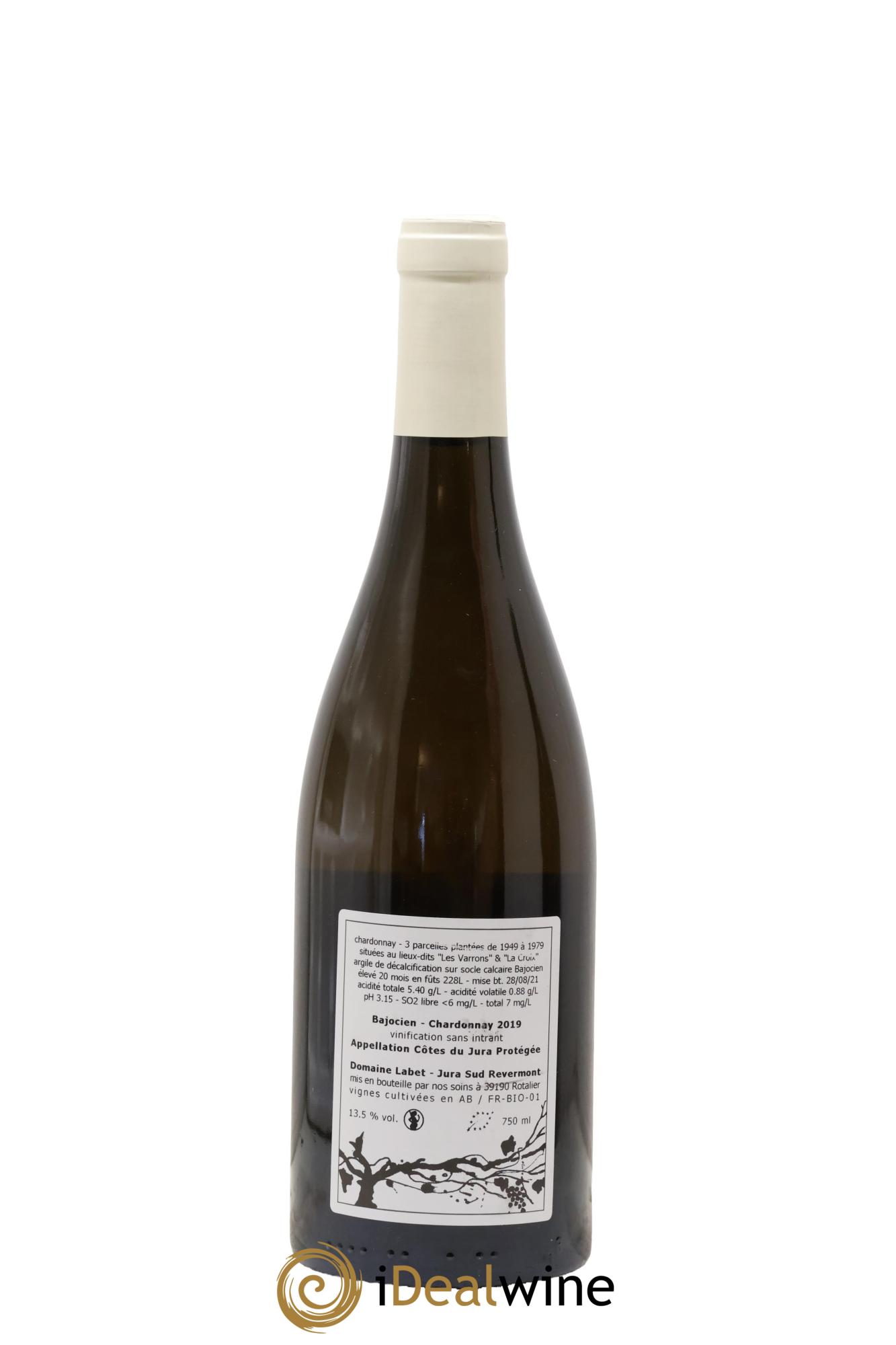 Côtes du Jura Chardonnay Bajocien Romain - Julien  - Charline Labet 2019 - Posten von 1 Flasche - 1